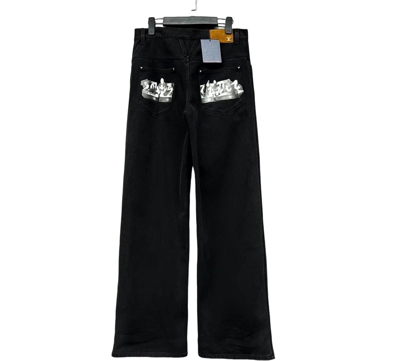 Louis Vuitton Louis Vuitton Graffiti Logo Denim Jeans 30 Size US 30 / EU 46 - 1 Thumbnail