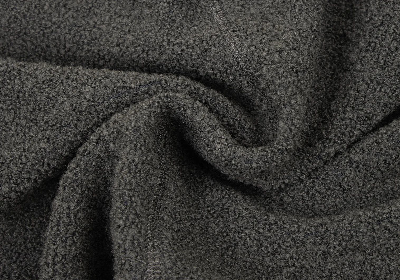 Issey Miyake Wool Blend Pile Knit Jacket in Khaki Gray, Size XL Size US XL / EU 56 / 4 - 15 Thumbnail