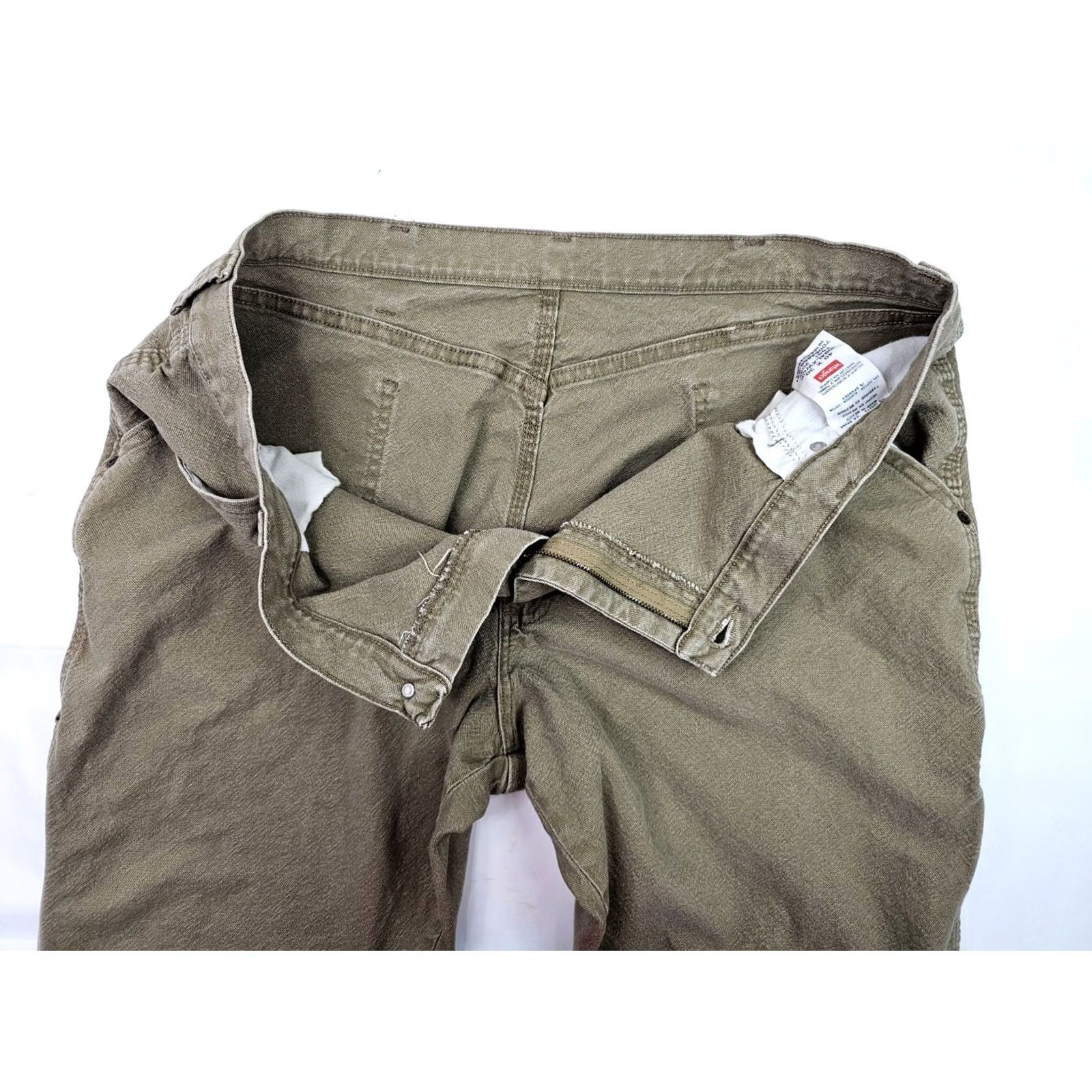 Wrangler Wrangler Five Star Carpenter Jeans Men 40x30 Beige Tan Straight Jeans Men's 40x30 Regular Beige Stars Vintage No Size US 40 / EU 56 - 5 Thumbnail