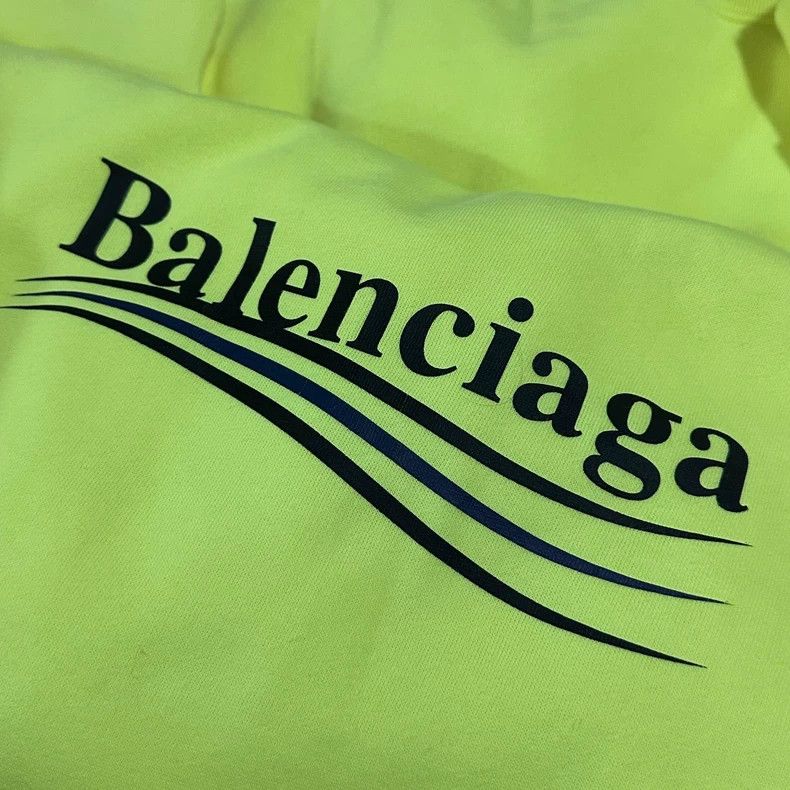 Balenciaga Balenciaga Logo printed wave hooded sweater Size US L / EU 52-54 / 3 - 5 Thumbnail