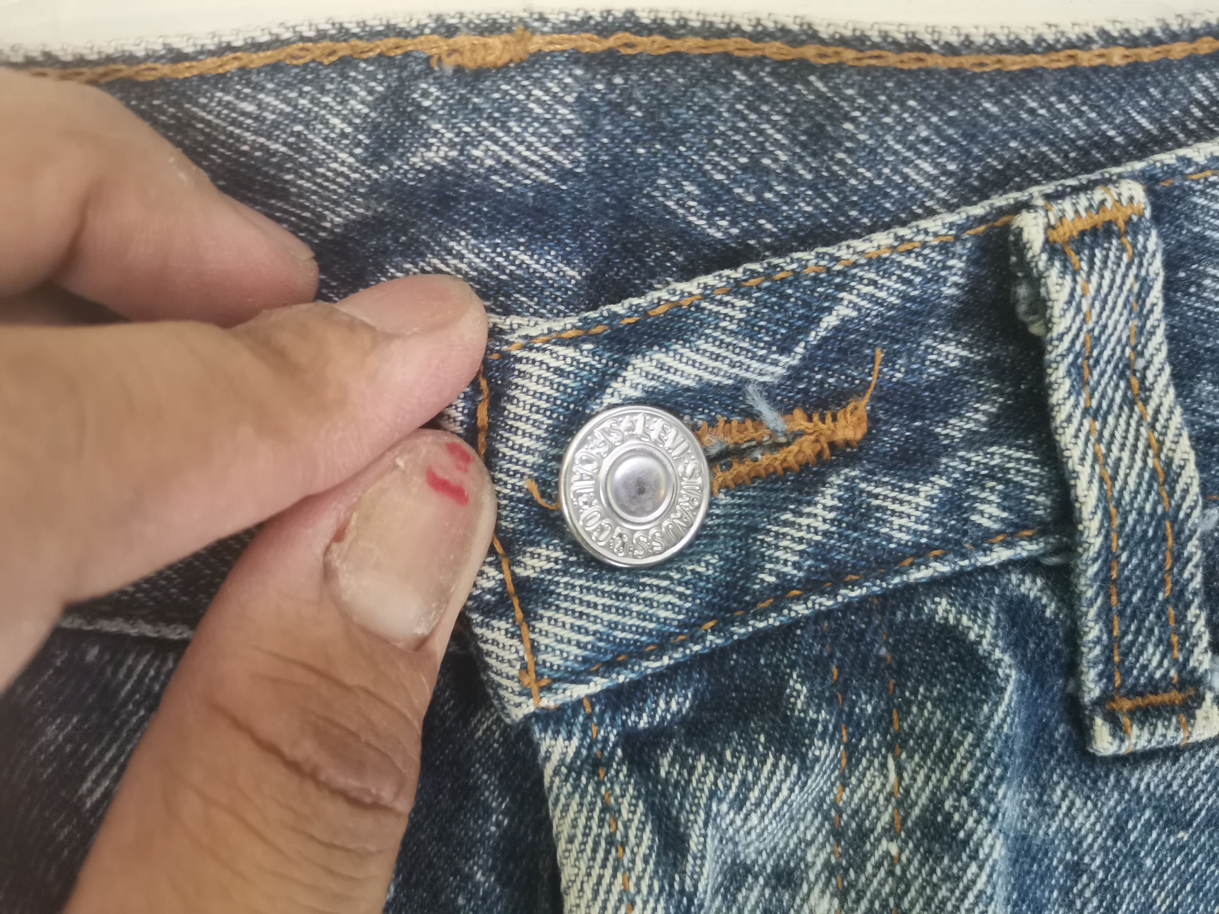 Levi's Vintage Clothing × Vintage Rare vintage 80s Levi's asicd wash denim Size US 30 / EU 46 - 7 Thumbnail