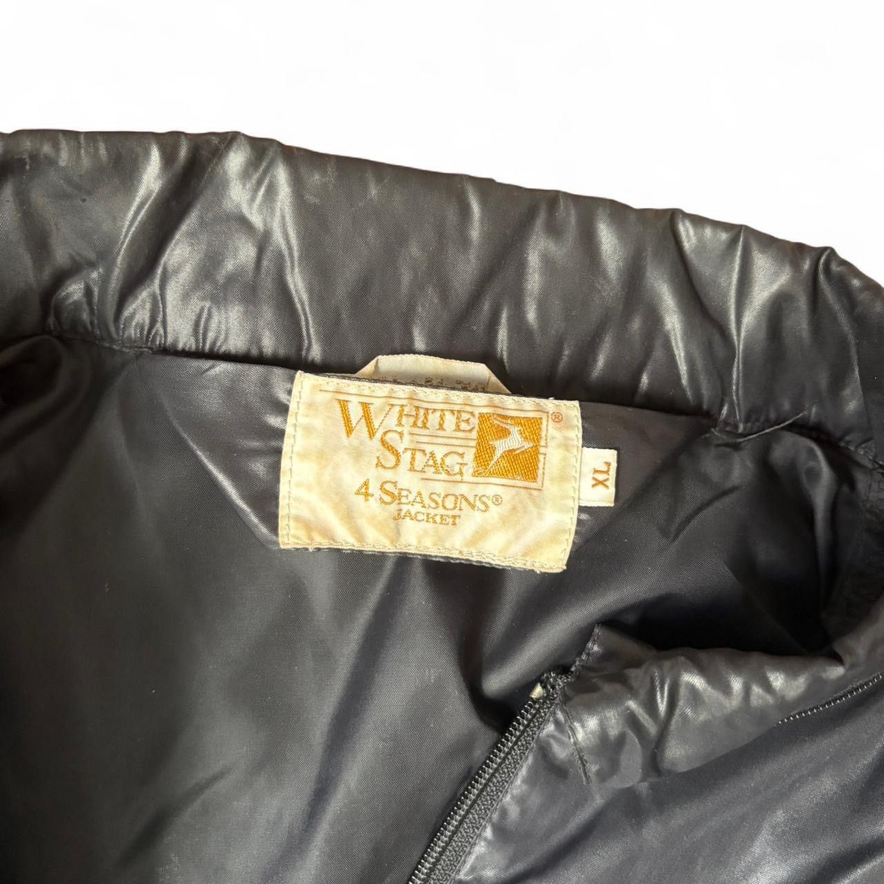 Vintage Vintage 90s Black White Stag Lightweight Windbreaker Jacket Size US XL / EU 56 / 4 - 3 Thumbnail