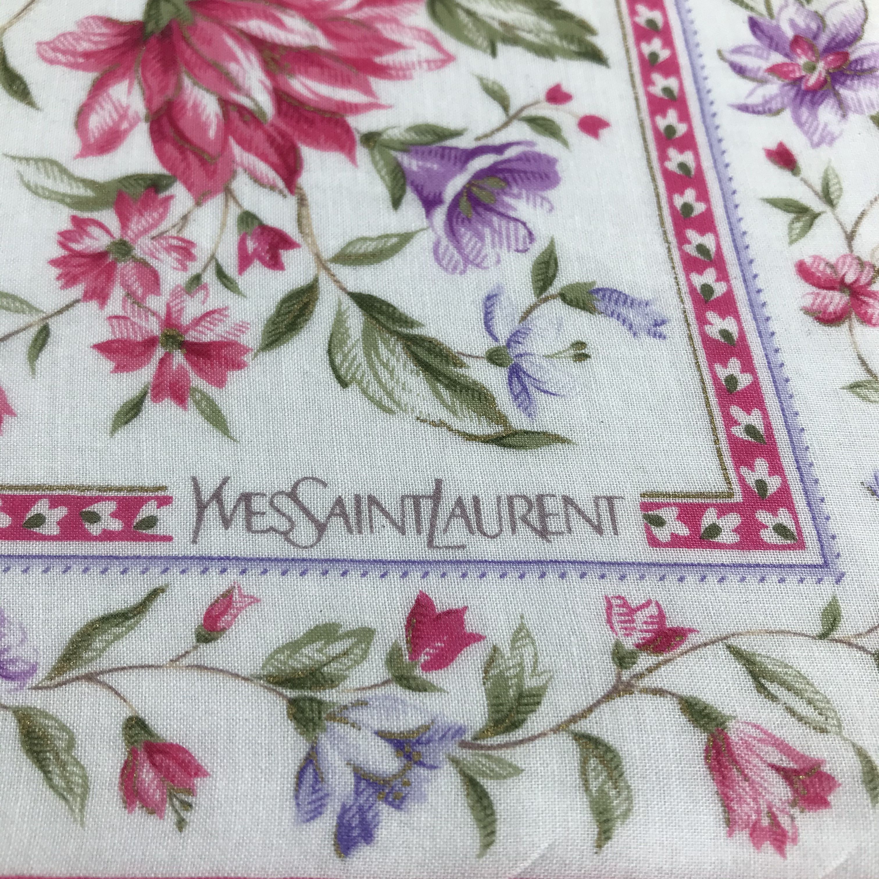Yves Saint Laurent Yves Saint Laurent Handkerchief Neckerchief Bandana H880 Size ONE SIZE - 3 Thumbnail