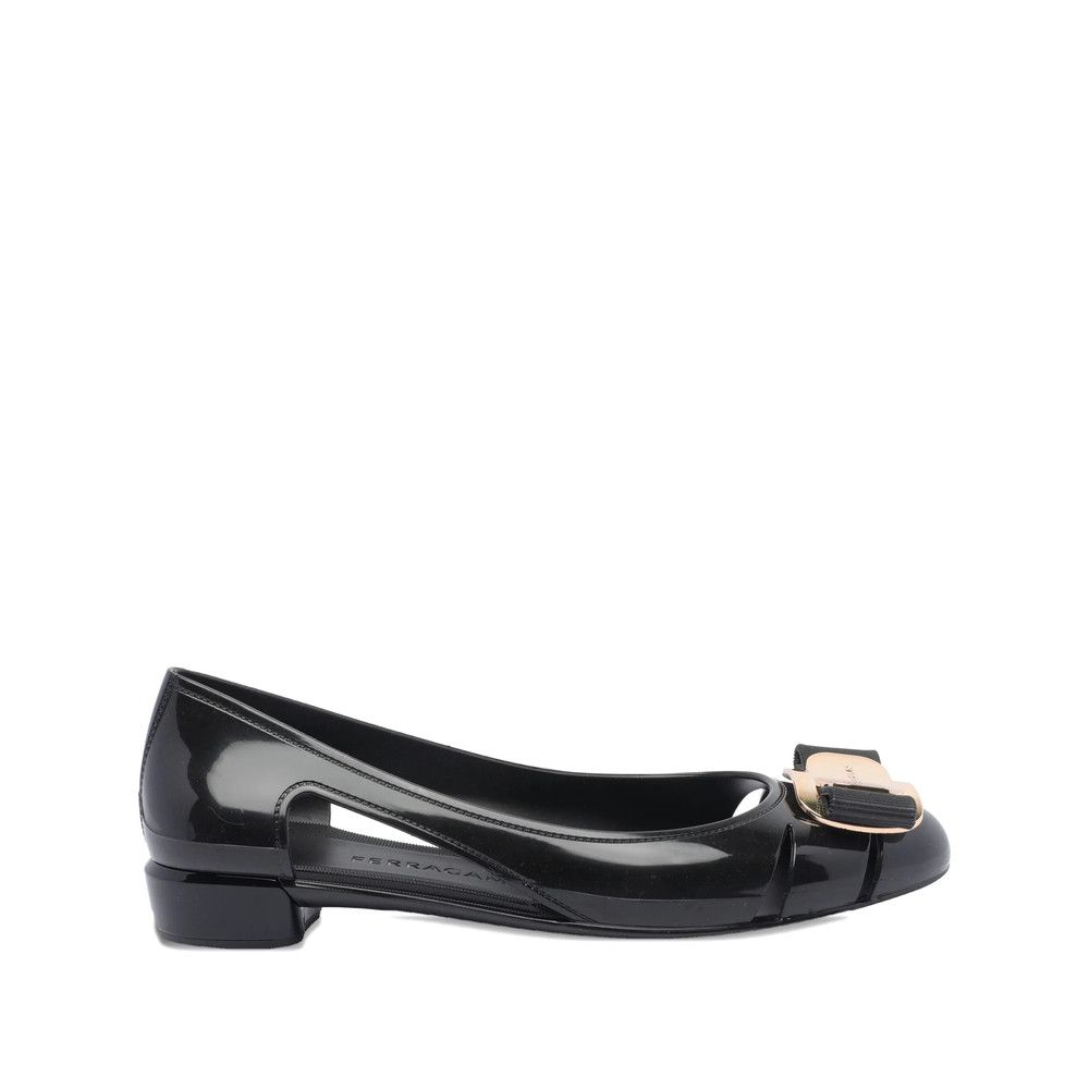 Salvatore Ferragamo Ferragamo BLACK Ballet Flats Size US 8 / IT 38 - 1 Thumbnail