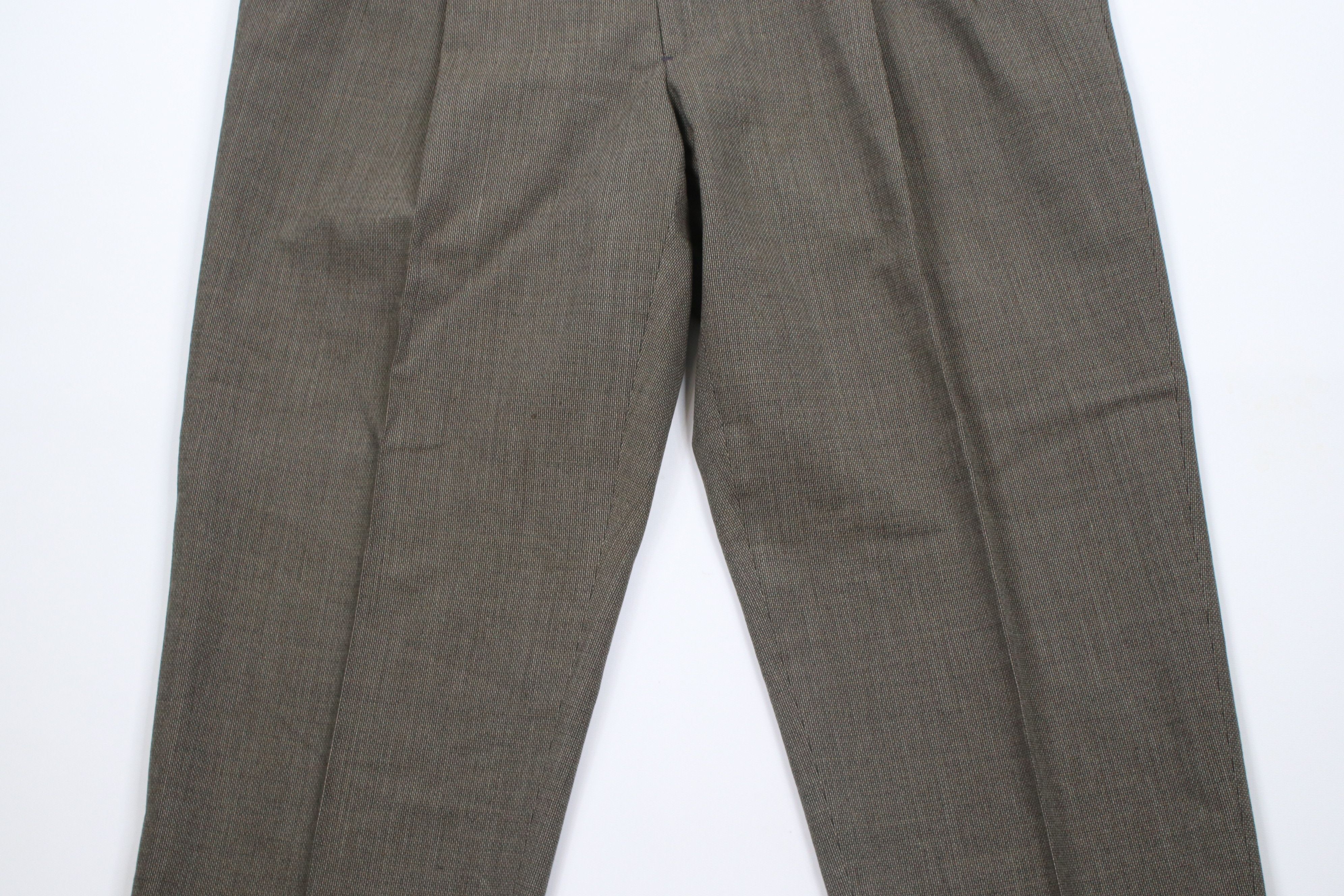 Vintage Vintage 90s Streetwear Pure Virgin Wool Tweed Chino Pants Size US 36 / EU 52 - 3 Thumbnail