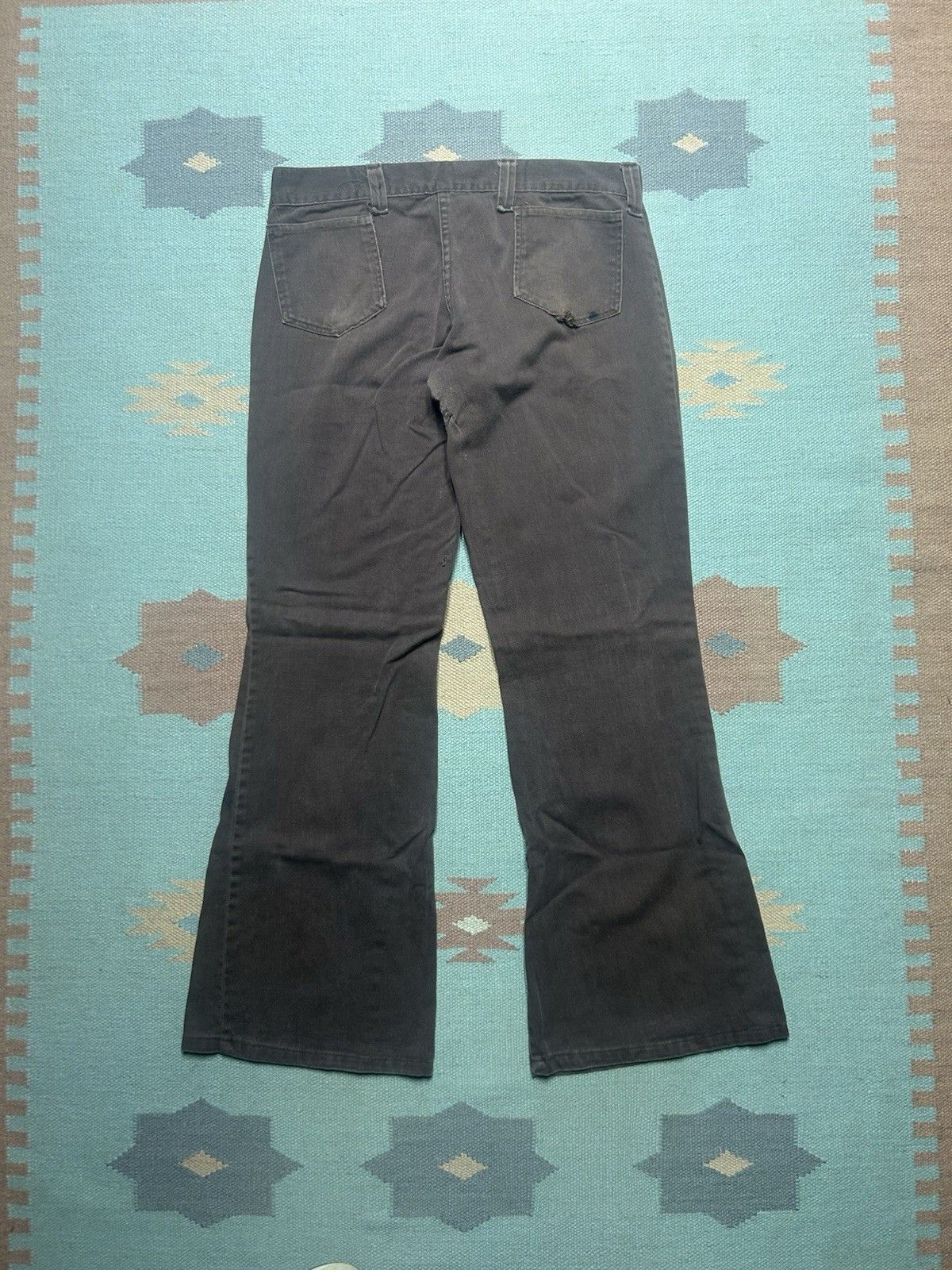 Vintage Vintage 70s bell bottom jeans elephant flare wide leg 32x31 Size US 32 / EU 48 - 2 Thumbnail
