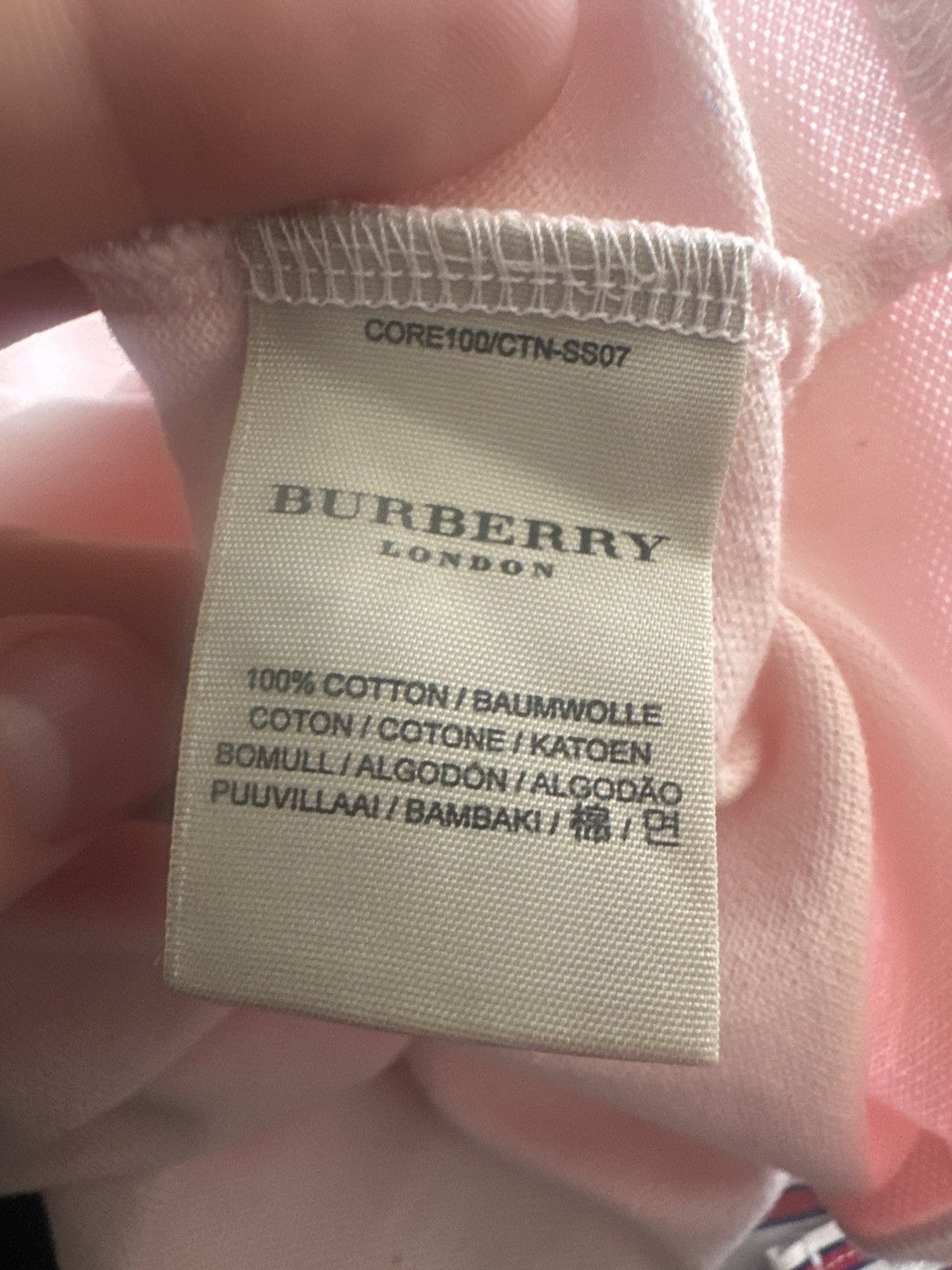 Burberry Burberry pink oversized polo Size US S / EU 44-46 / 1 - 5 Thumbnail
