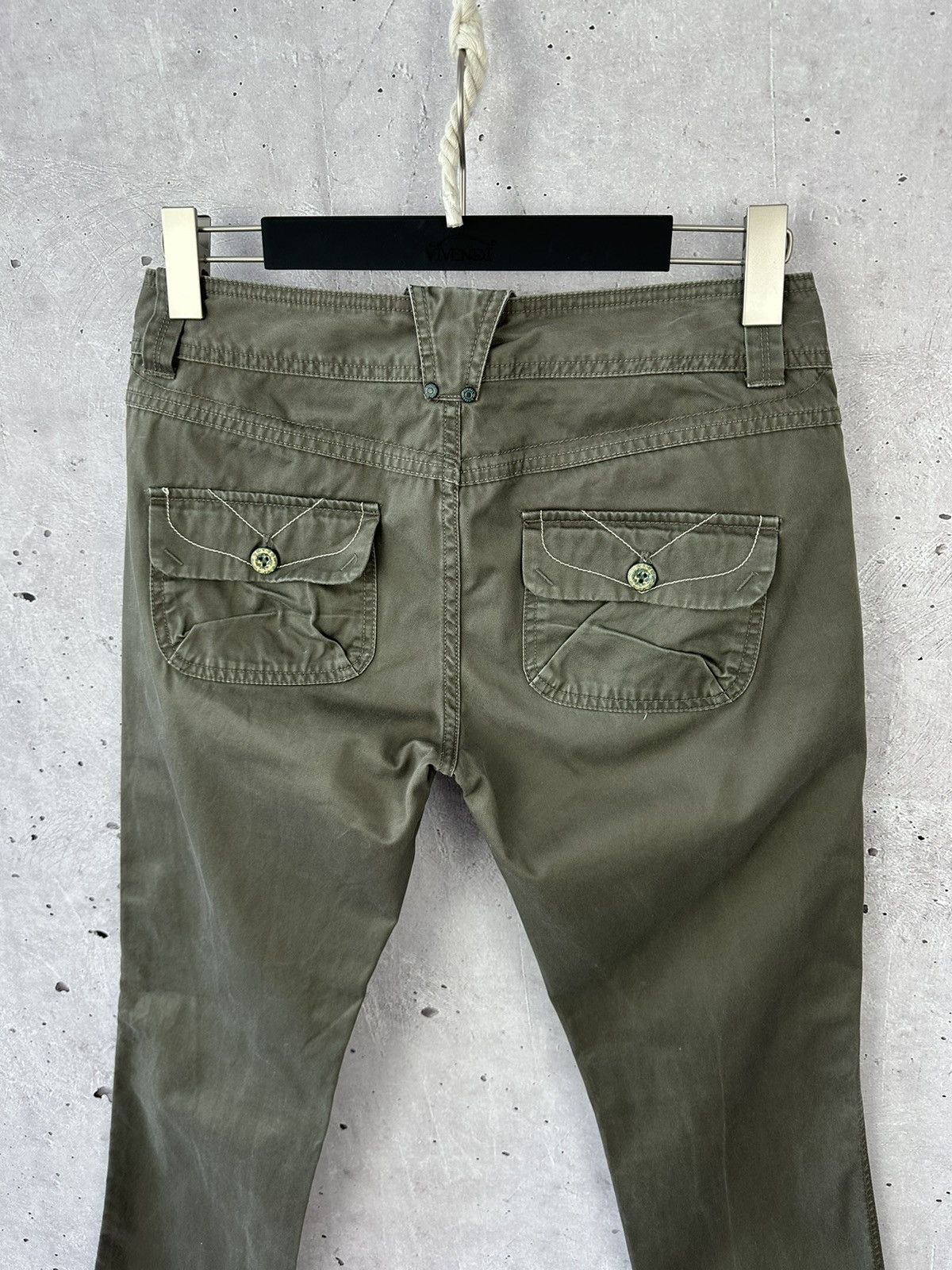 Diesel × If Six Was Nine × Vintage Y2K Diesel Vintage Khaki Cotton Women’s Pants Size 28" / US 6 / IT 42 - 6 Thumbnail