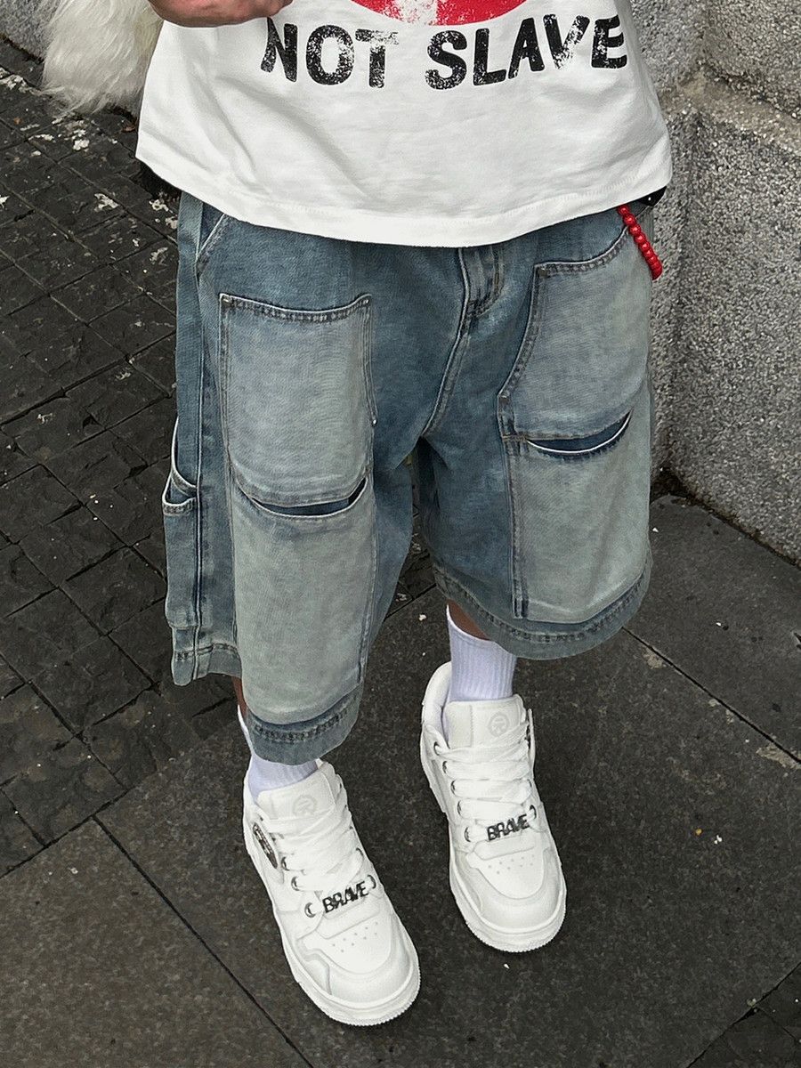 Japanese Brand × Vintage Denim Short Washing Worn-out Size US 32 / EU 48 - 5 Thumbnail
