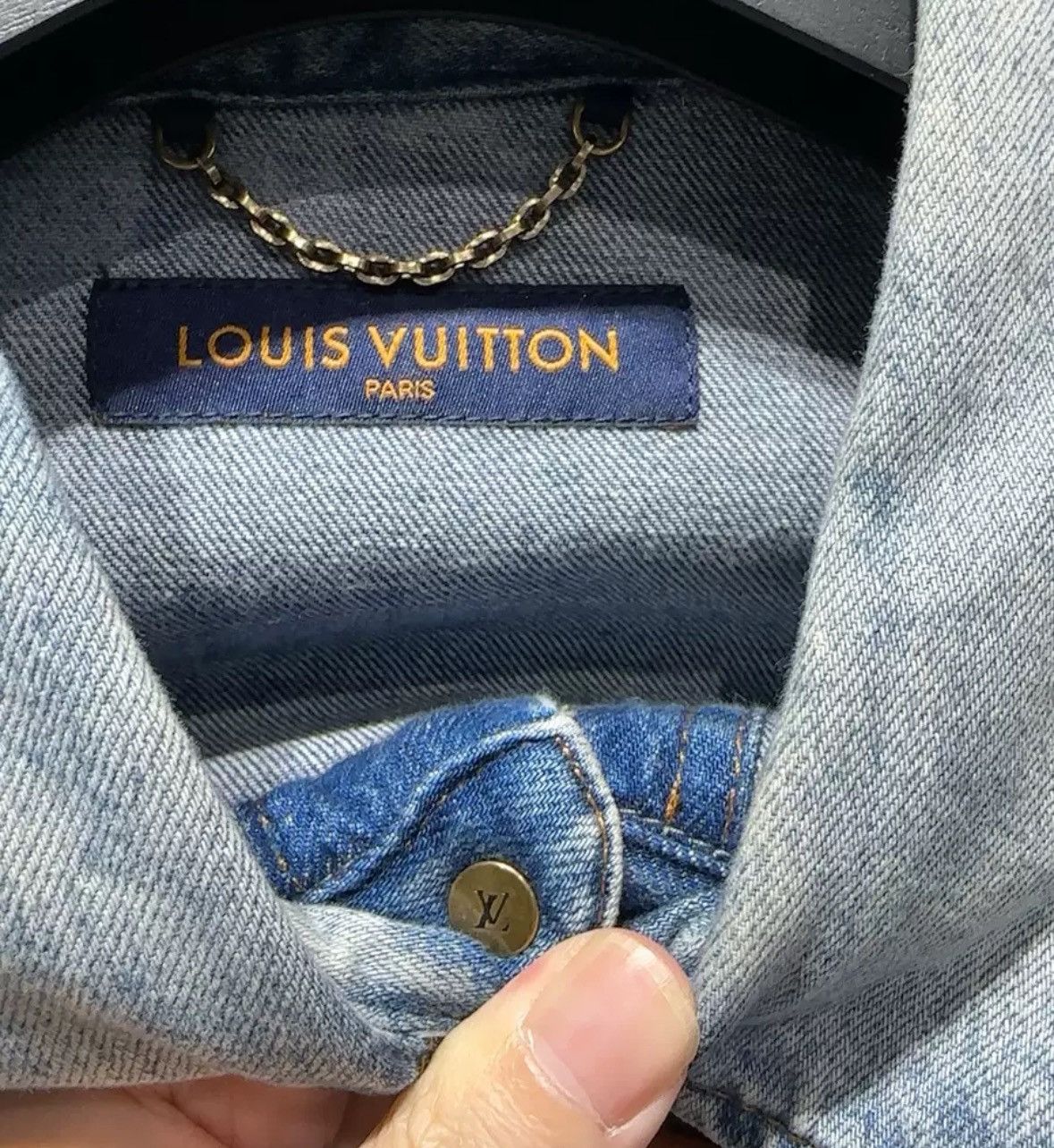 Louis Vuitton Louis Vuitton denim jacket long sleeved shirt Size US XXL / EU 58 / 5 - 4 Thumbnail