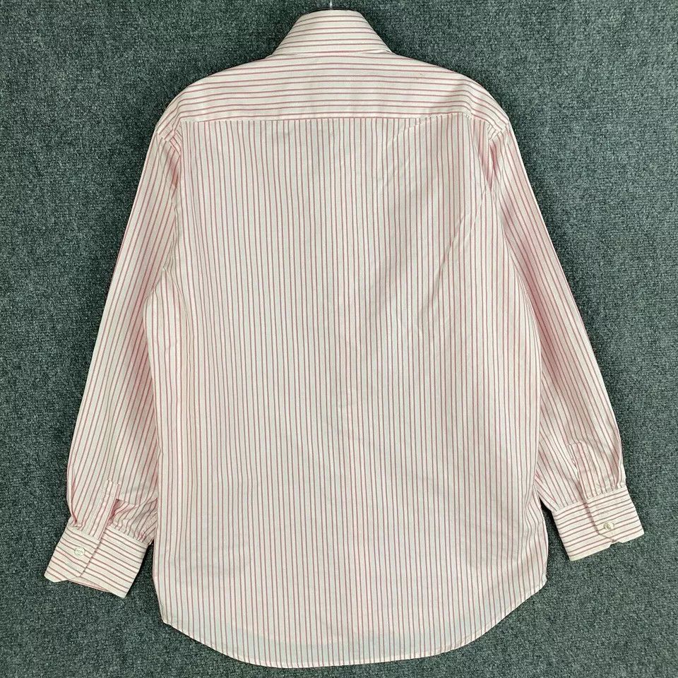 Hugo Boss Hugo Boss Dress Shirt Men's 15.5 39 Long Sleeve Striped Pink Size US M / EU 48-50 / 2 - 9 Thumbnail