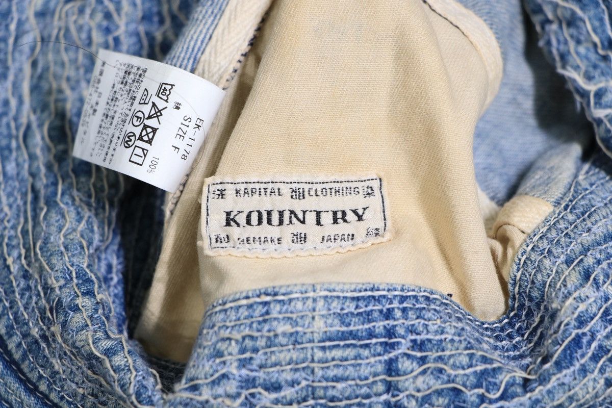 Kapital Kapital Kountry Boro Denim Bucket Hat Distressed Japan Size ONE SIZE - 8 Thumbnail