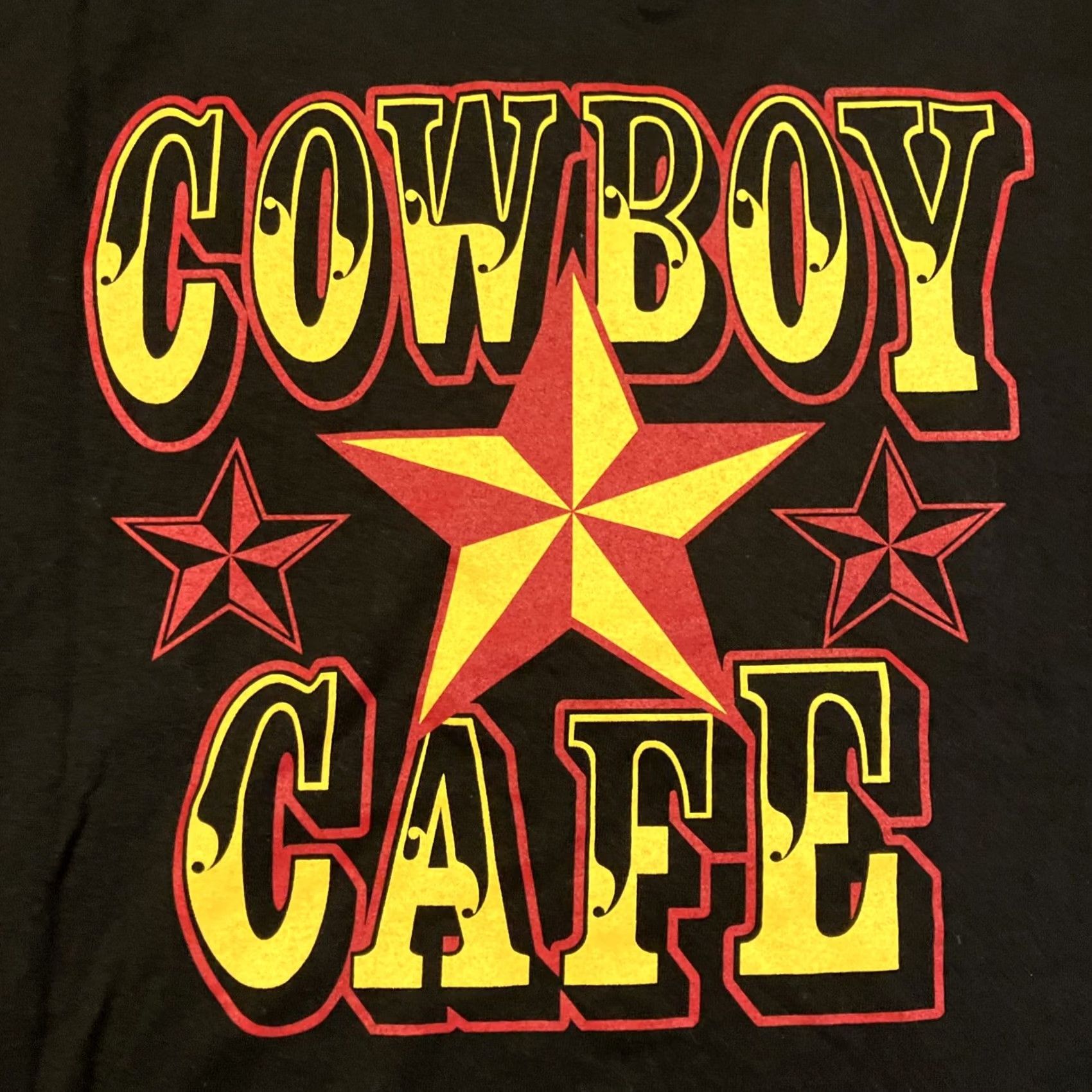Gildan Gildan T-Shirt Cowboys Coffee Cowboy Cafe Arlington VA Double-Sided Black 2XL Mens Shirt Size US XXL / EU 58 / 5 - 2 Thumbnail