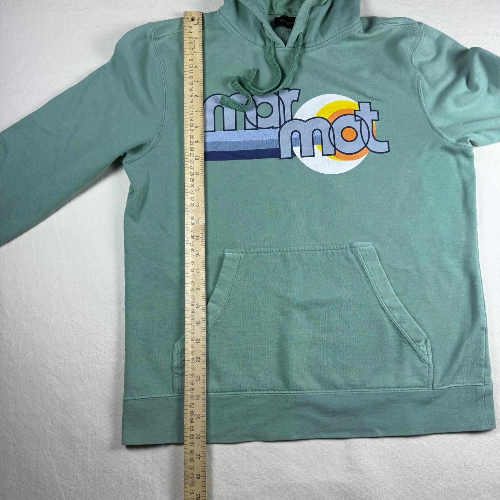 Marmot Marmot Graphic Logo Hoodie Sage Green Pullover M Size US M / EU 48-50 / 2 - 6 Thumbnail