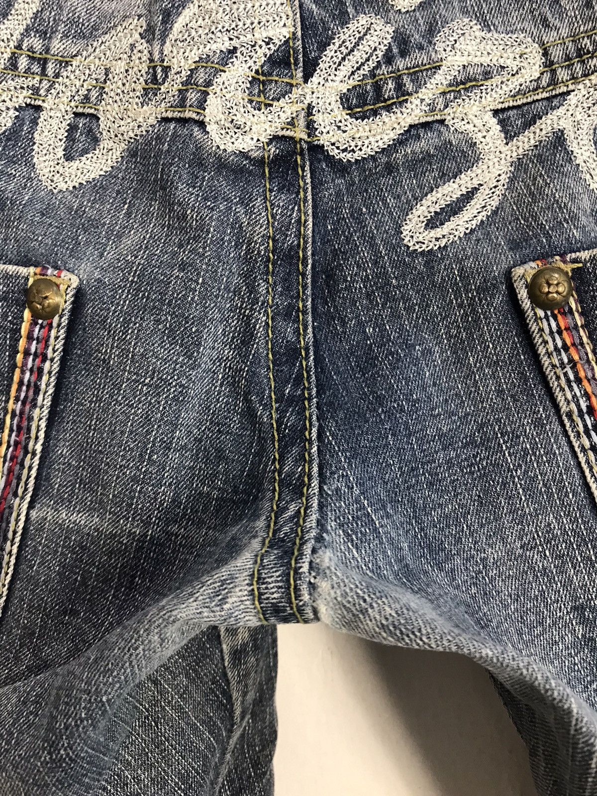 Japanese Brand × Vintage Vintage Japanese Brand Double Waist Denim Shorts Design Size US 36 / EU 52 - 12 Thumbnail