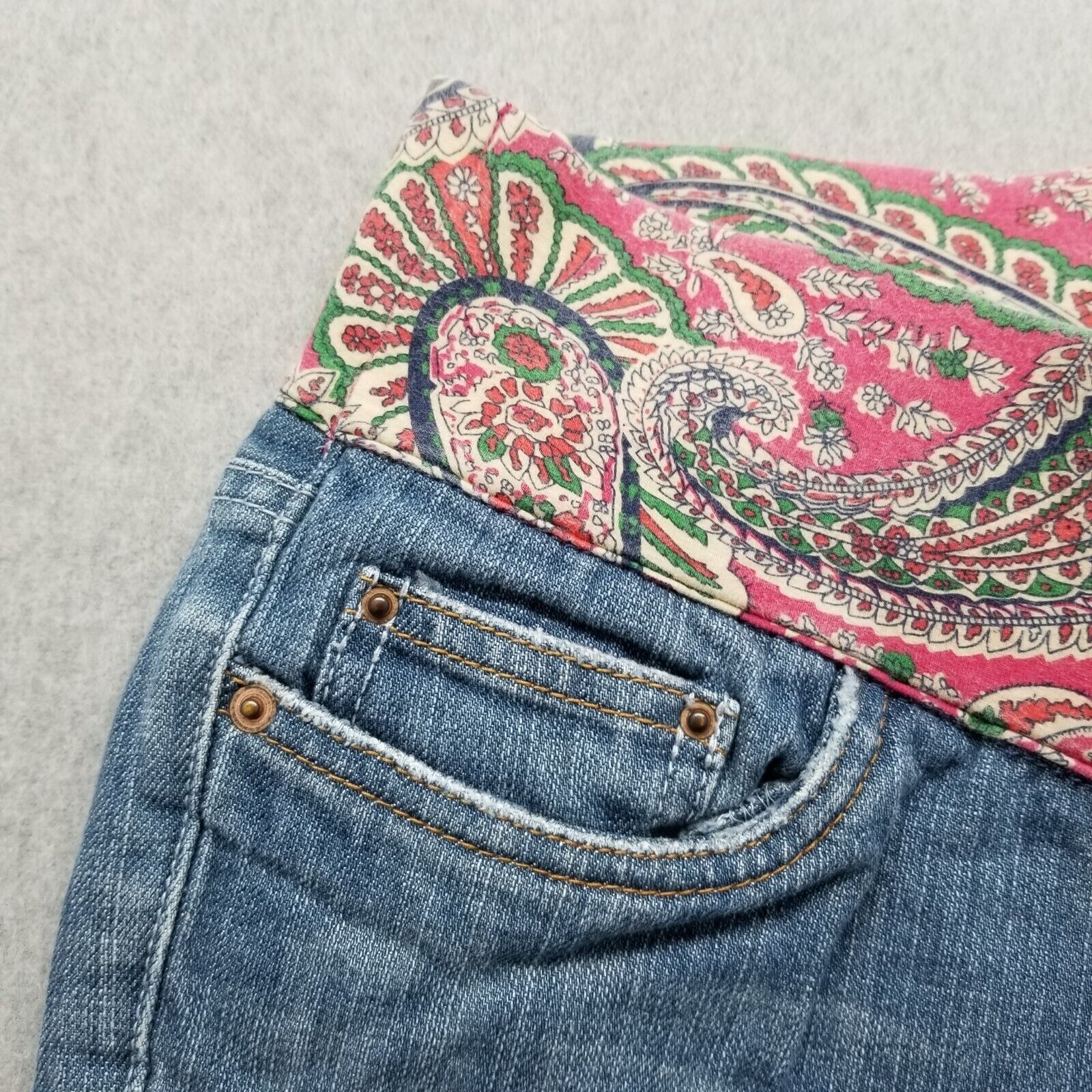 Old Navy Old Navy Maternity Jeans Womens S Blue Denim Stretch Bermuda Size 26" / US 2 / IT 38 - 5 Thumbnail