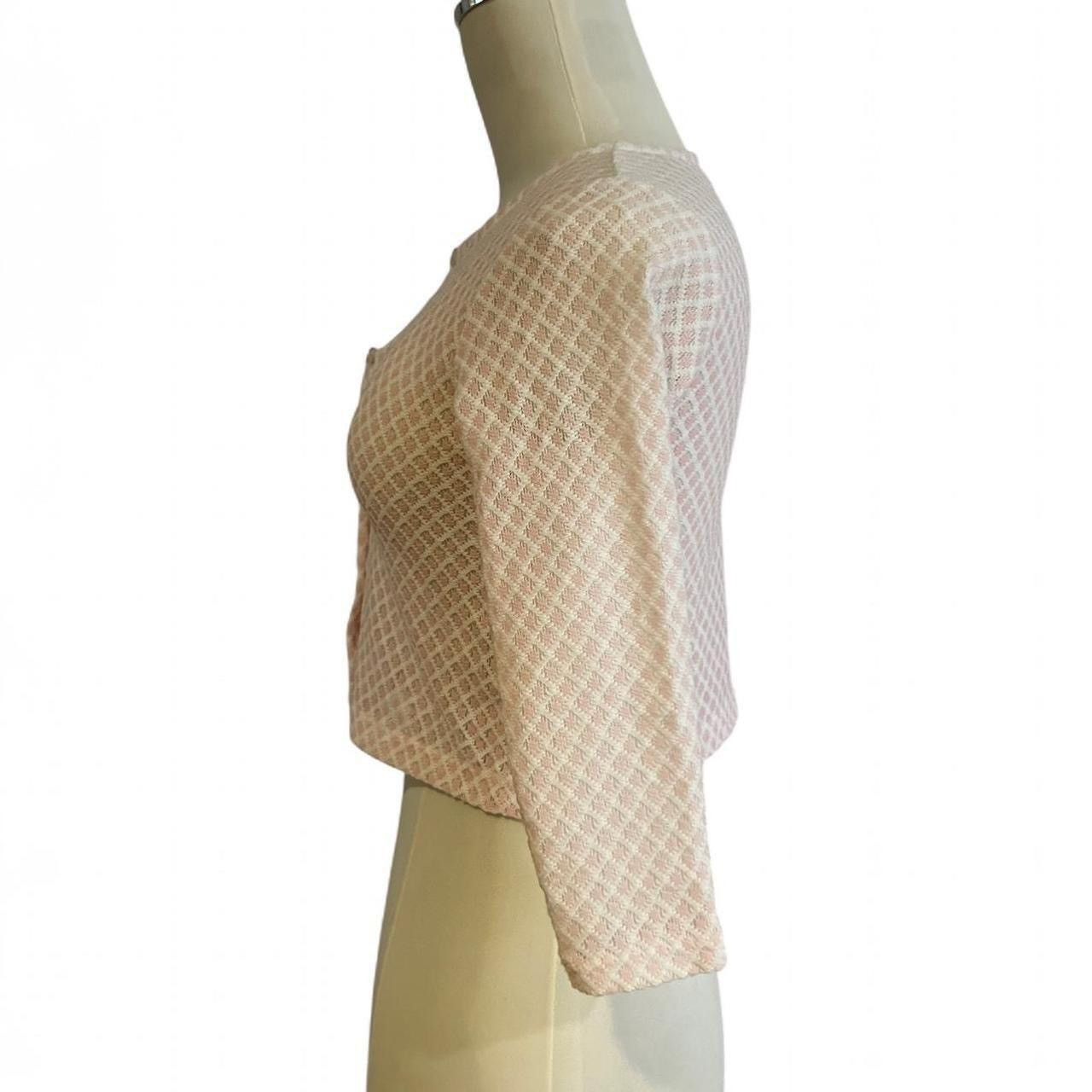 Vintage Vintage y2k semi-sheer baby pink button top🪷 Size S / US 4 / IT 40 - 7 Thumbnail