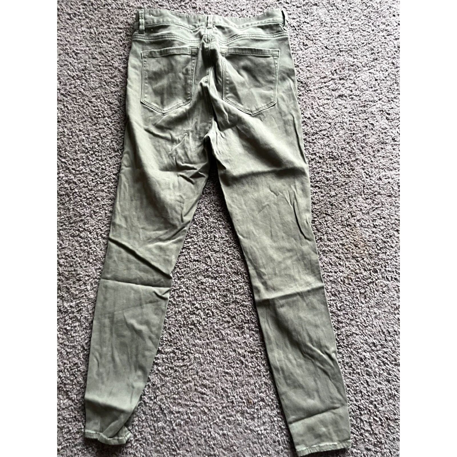 Loft LOFT Jeans Womens 29/8 Flat Front Tapered Jegging Legging Style Green Adult 8 Green Jegging LOFT Womens Jeans 8 Green Size 30" / US 8 / IT 44 - 3 Thumbnail