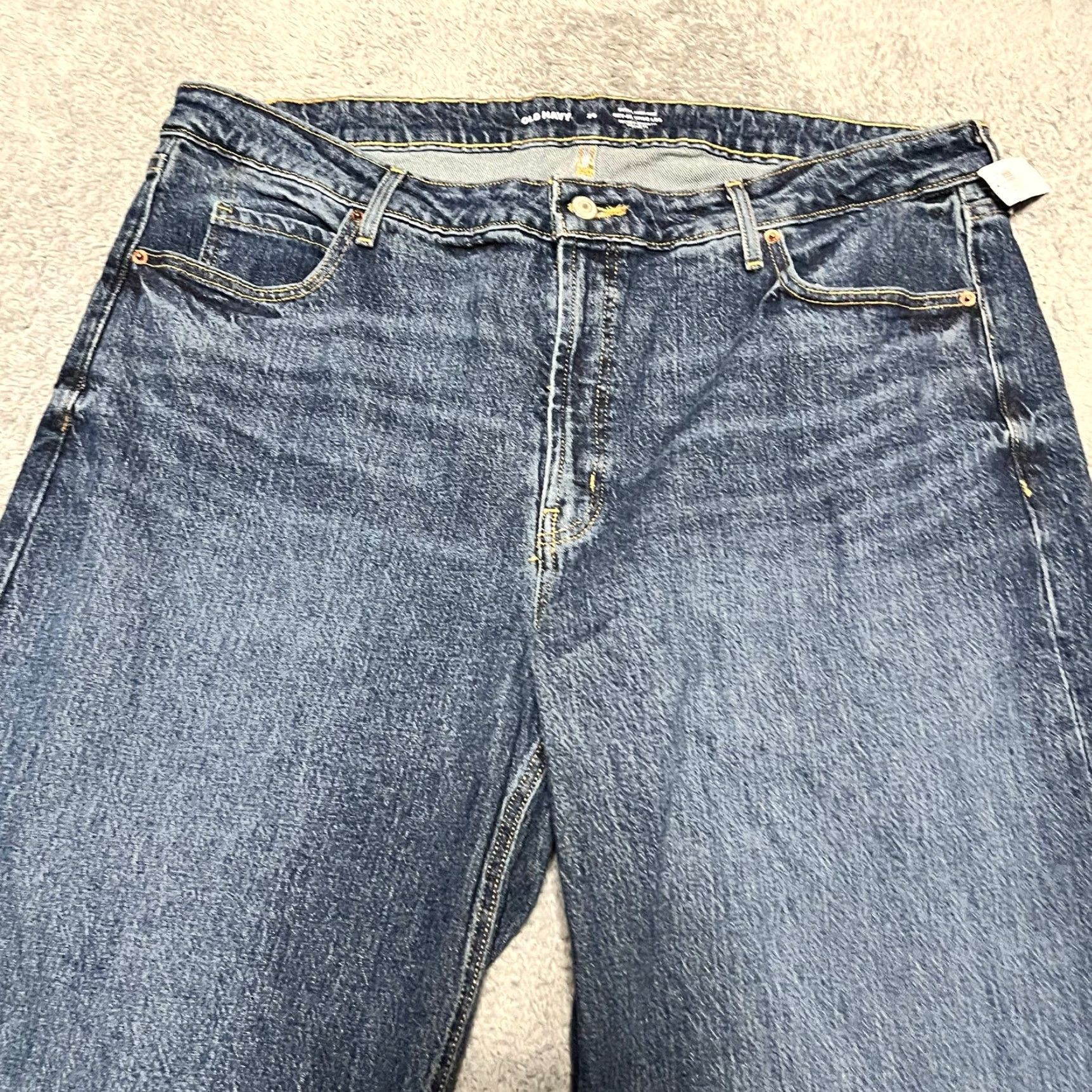 Old Navy VINTAGE Old Navy Sky Hi Wide Leg Jeans Womens 20 Plus Baggy 2025 Blue 41x31 Womens Size 42" / US 20 - 2 Thumbnail