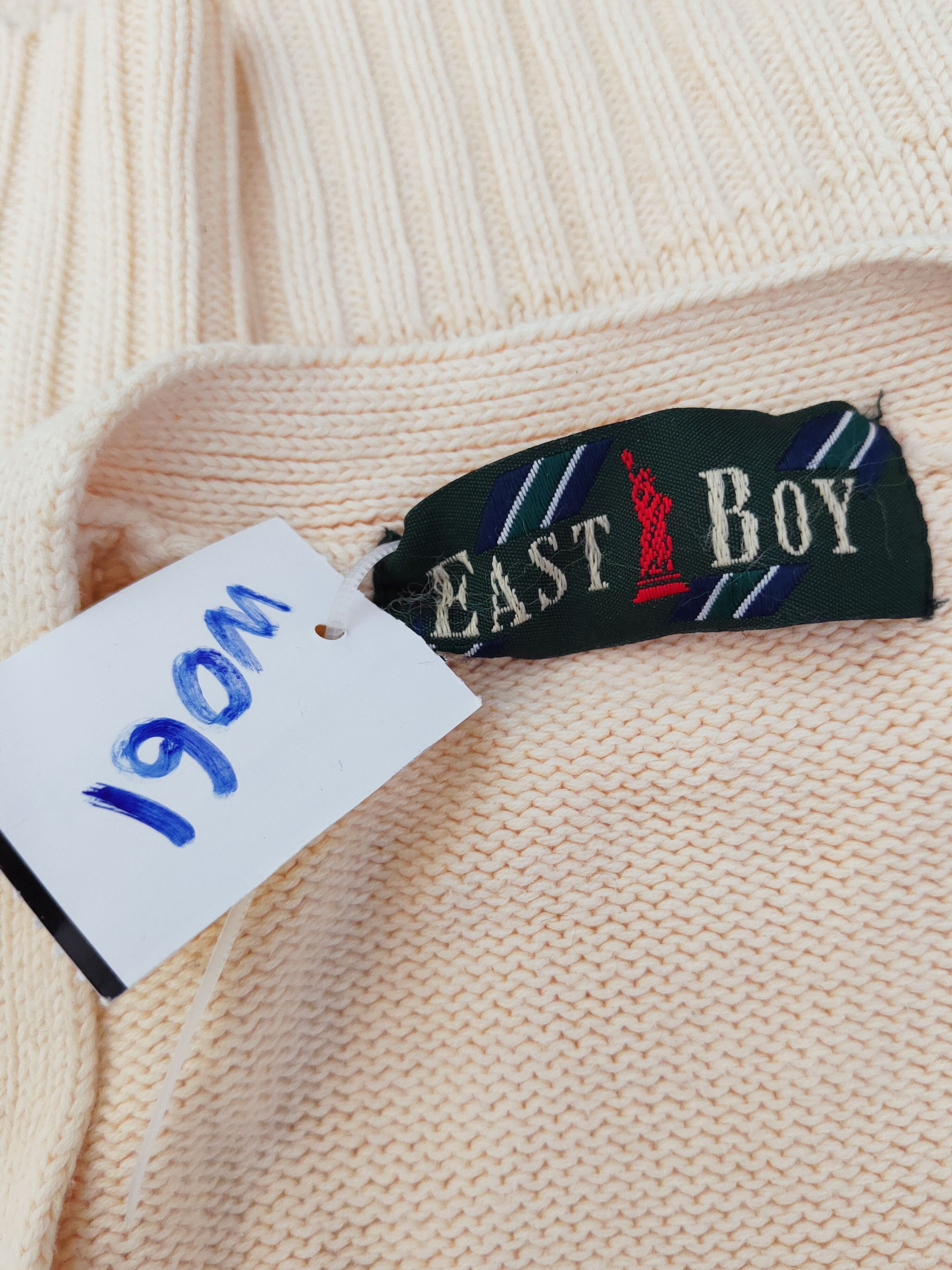 Vintage East Boy Peach Knitwear Cardigan vintage #W061 Size US L / EU 52-54 / 3 - 12 Thumbnail
