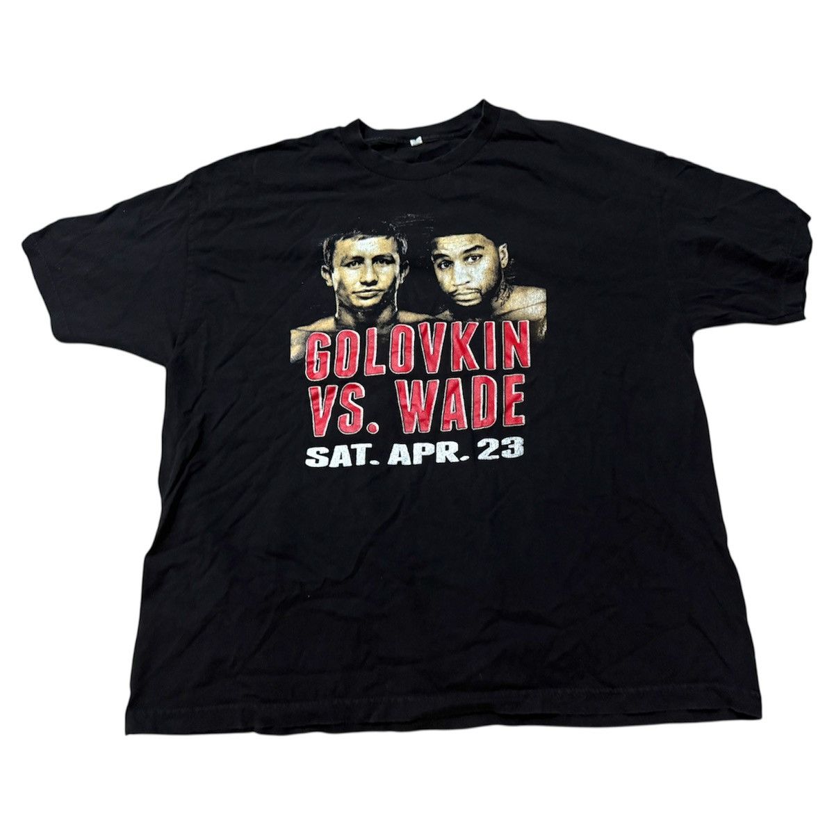 Vintage Triple G GGG Gennedy Golovkin vs Wade Boxing Bootleg T-Shirt Size US XL / EU 56 / 4 - 2 Thumbnail