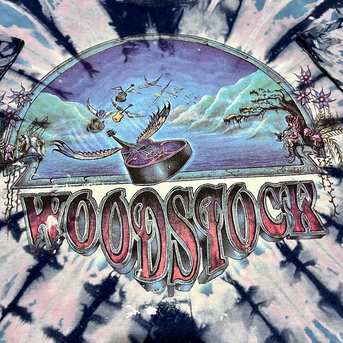 Band Tees Vintage 90s Woodstock 2XL blues folk rock jazz psychedelic Size US XL / EU 56 / 4 - 7 Thumbnail