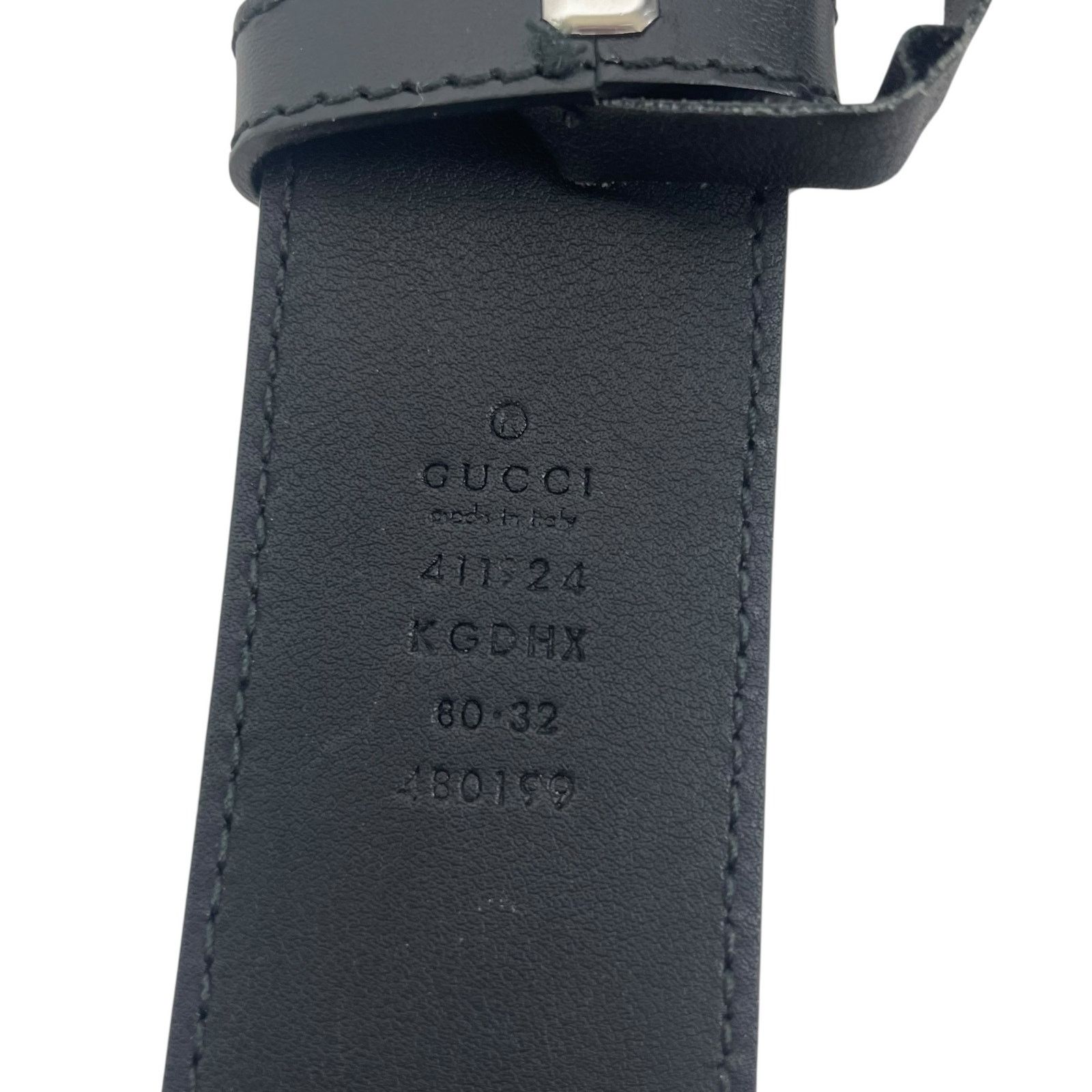 Gucci Gucci GG Interlocking Buckle Supreme Canvas Belt Black 80/32 Size 32 - 14 Thumbnail