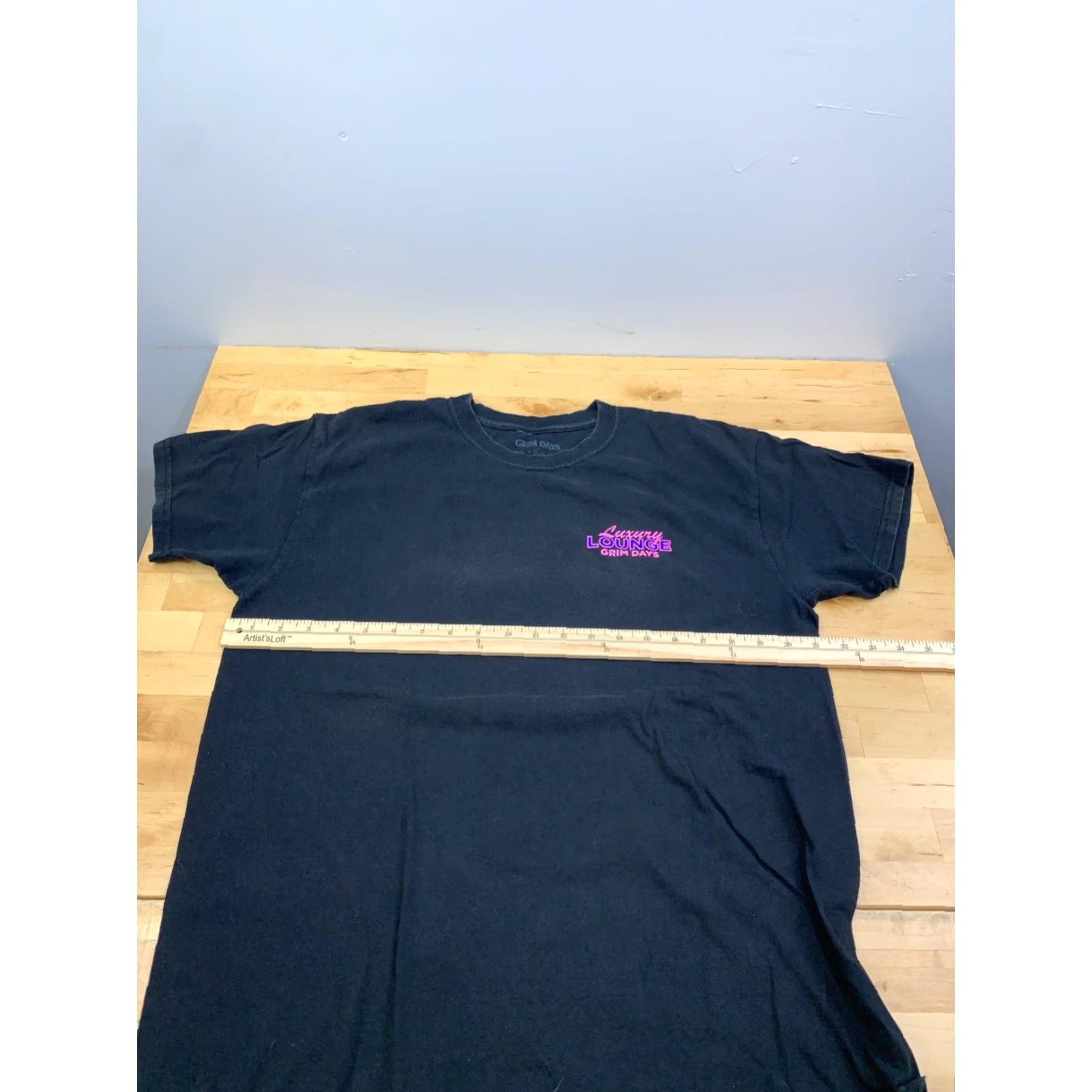 Vintage Grim Days Graphic Shirt Mens L Black Short Sleeve T-Shirt 11231 Size US L / EU 52-54 / 3 - 5 Thumbnail