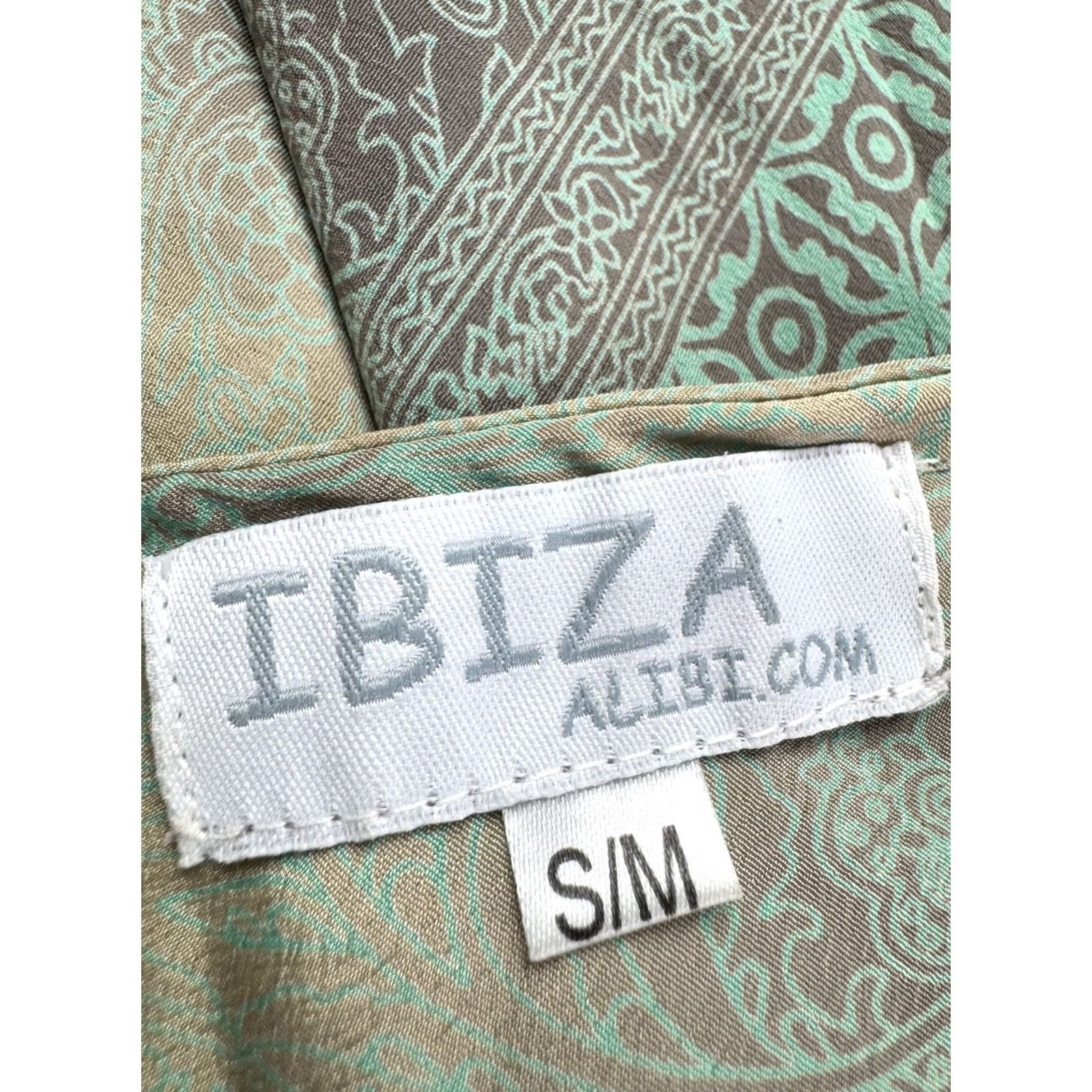 Vintage Ibiza Dress Silk A-Line Dress S/M Womens Multicoloured Knee Length 100% Silk Size S / US 4 / IT 40 - 4 Thumbnail