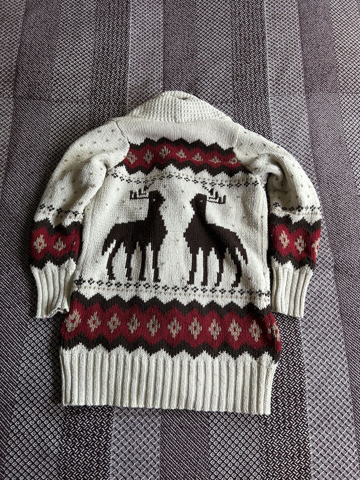 Vintage Vintage Cowichan Sweater 60/70s Hand Knitted Unisex Size S/M Size US S / EU 44-46 / 1 - 9 Thumbnail