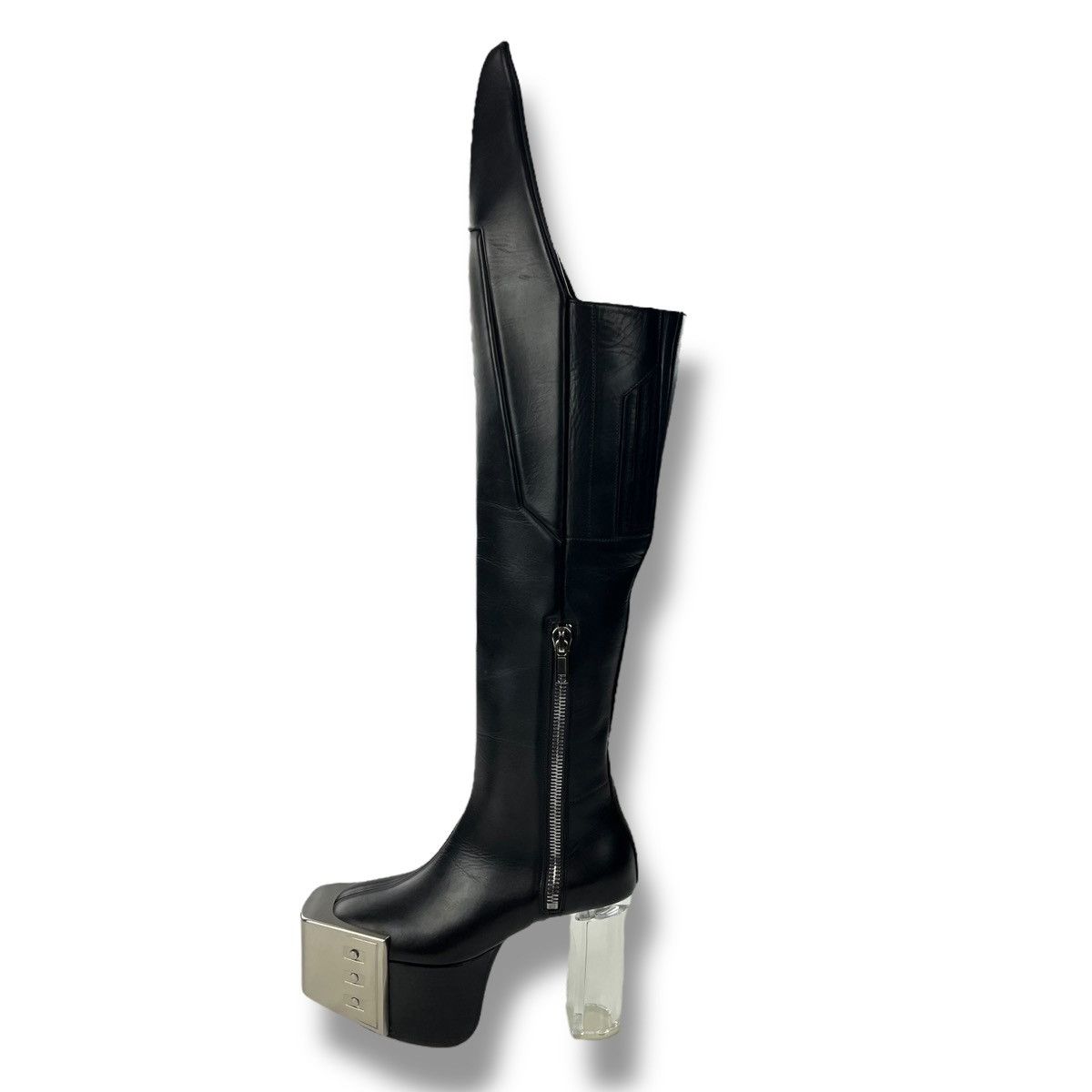 Rick Owens Rick Owens SS21 Knee High Phlegethon Kiss Shield Waders Size US 6 / IT 36 - 2 Thumbnail