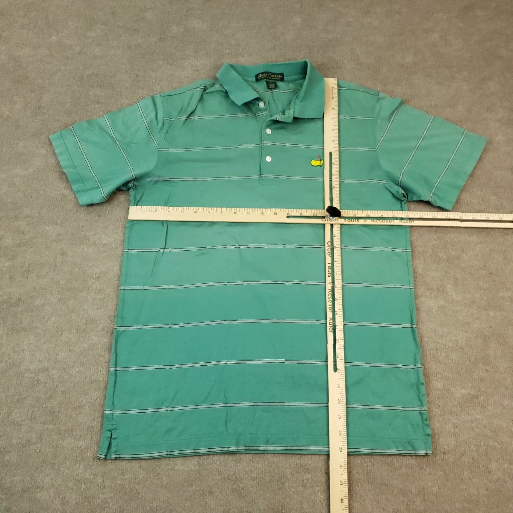 Vintage Golf Shirt Mens Large Green Size US L / EU 52-54 / 3 - 2 Thumbnail