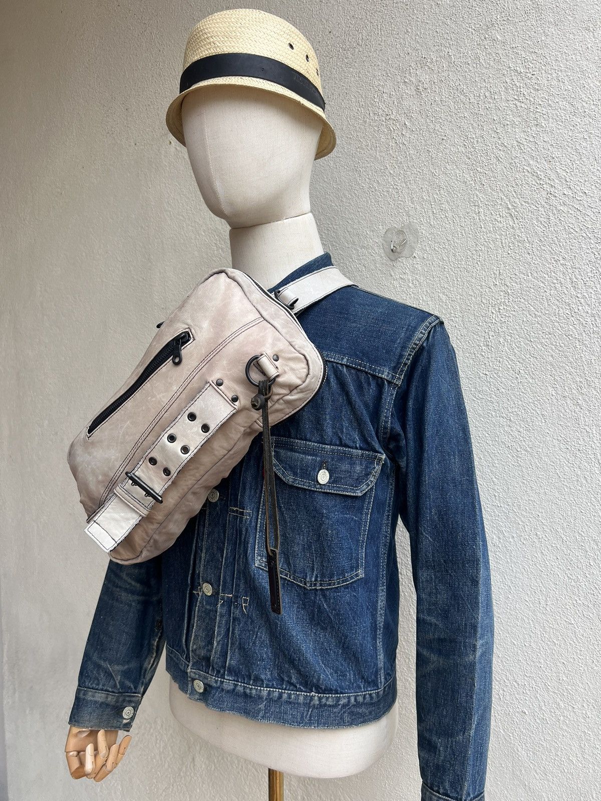 Leather Vintage ZER Japan Patina Leather Bag Size ONE SIZE - 20 Thumbnail