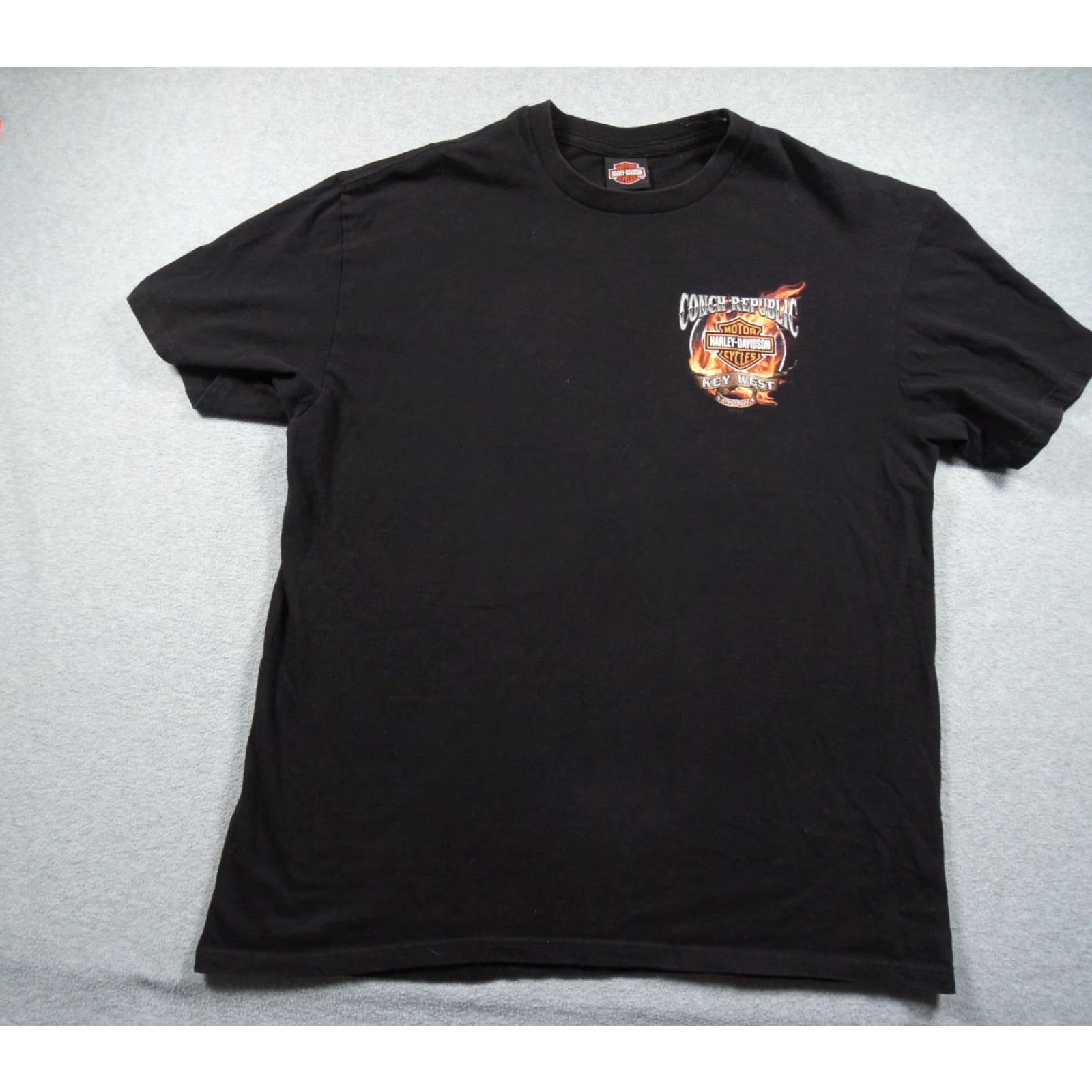Harley Davidson Harley-Davidson Shirt Mens XL Black Motorcycle Graphic Tee Key West Florida Shirt Mens XL Black Graphic Print Tee Key West Florida Size US XL / EU 56 / 4 - 4 Thumbnail