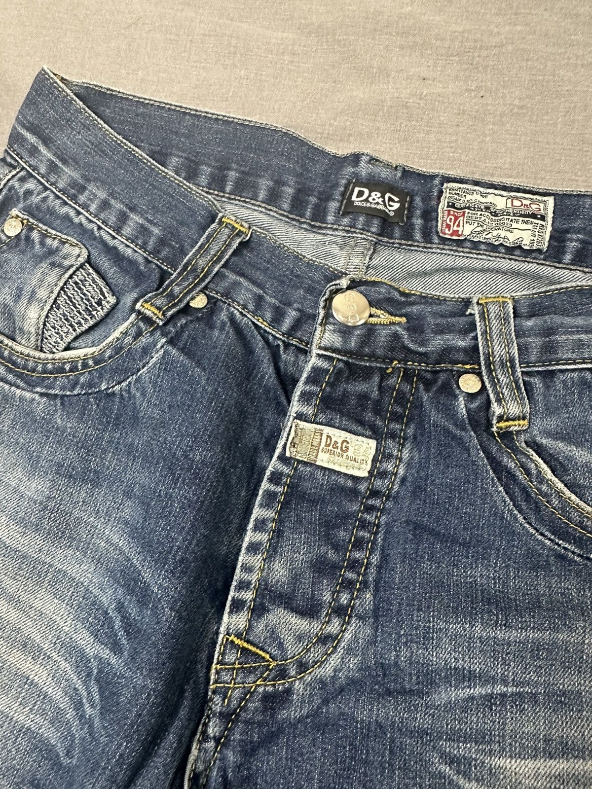 Dolce & Gabbana Vintage Dolce Gabbana Faded Distressed Denim Pants Y2K Size US 30 / EU 46 - 4 Thumbnail