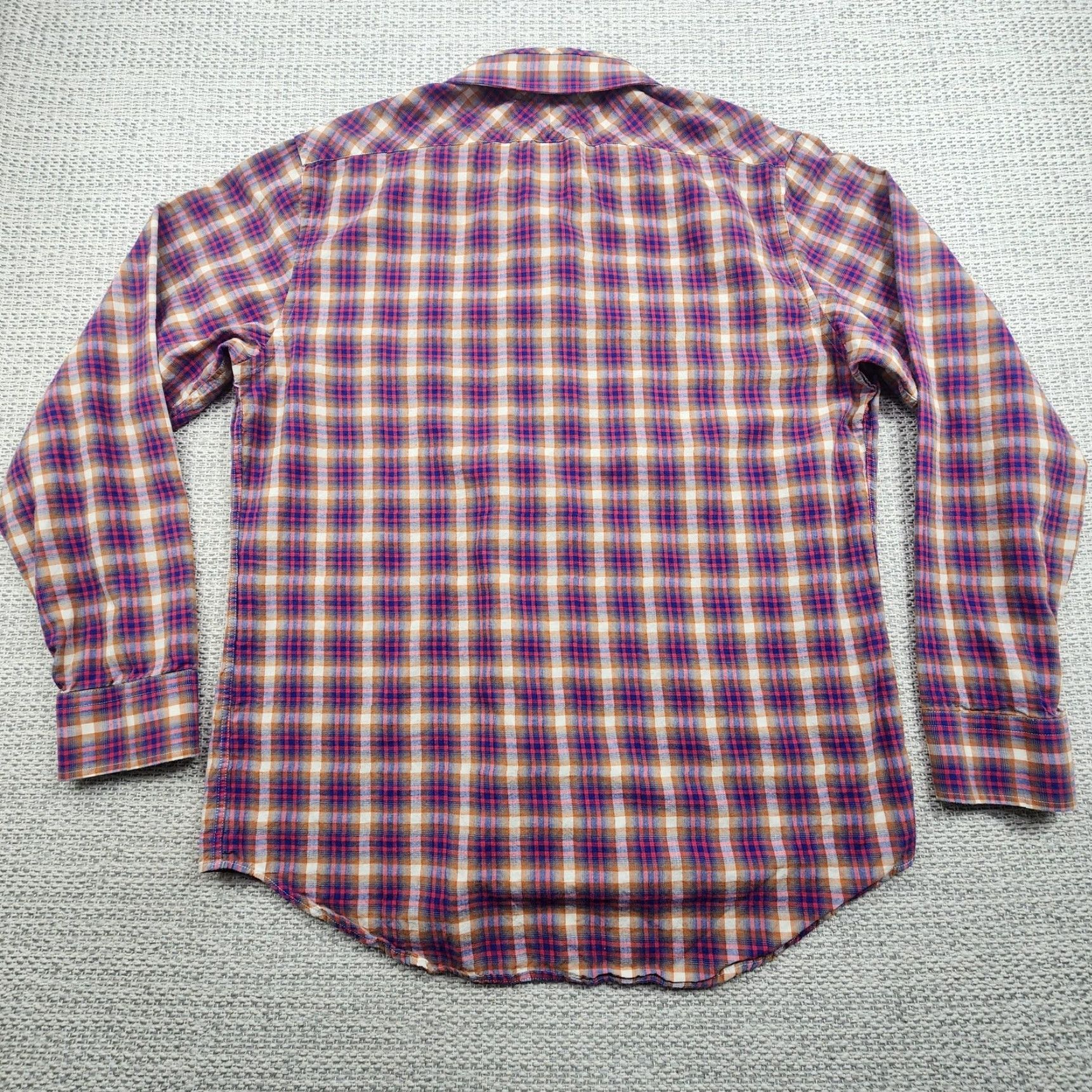 Billy Reid Billy Reid Shirt Mens XL Multicolor Plaid Button-Up Long Sleeve Standard Cut Size US XL / EU 56 / 4 - 6 Thumbnail