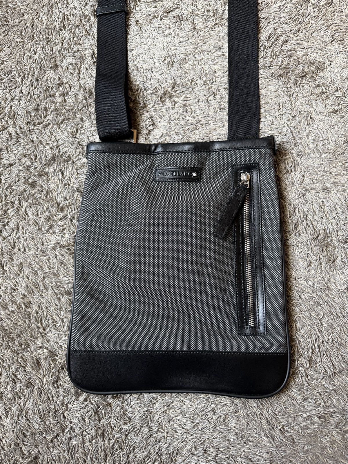 Montblanc Montblanc Meisterstuck Star Leather Nylon Shoulder Bag Size ONE SIZE - 2 Thumbnail