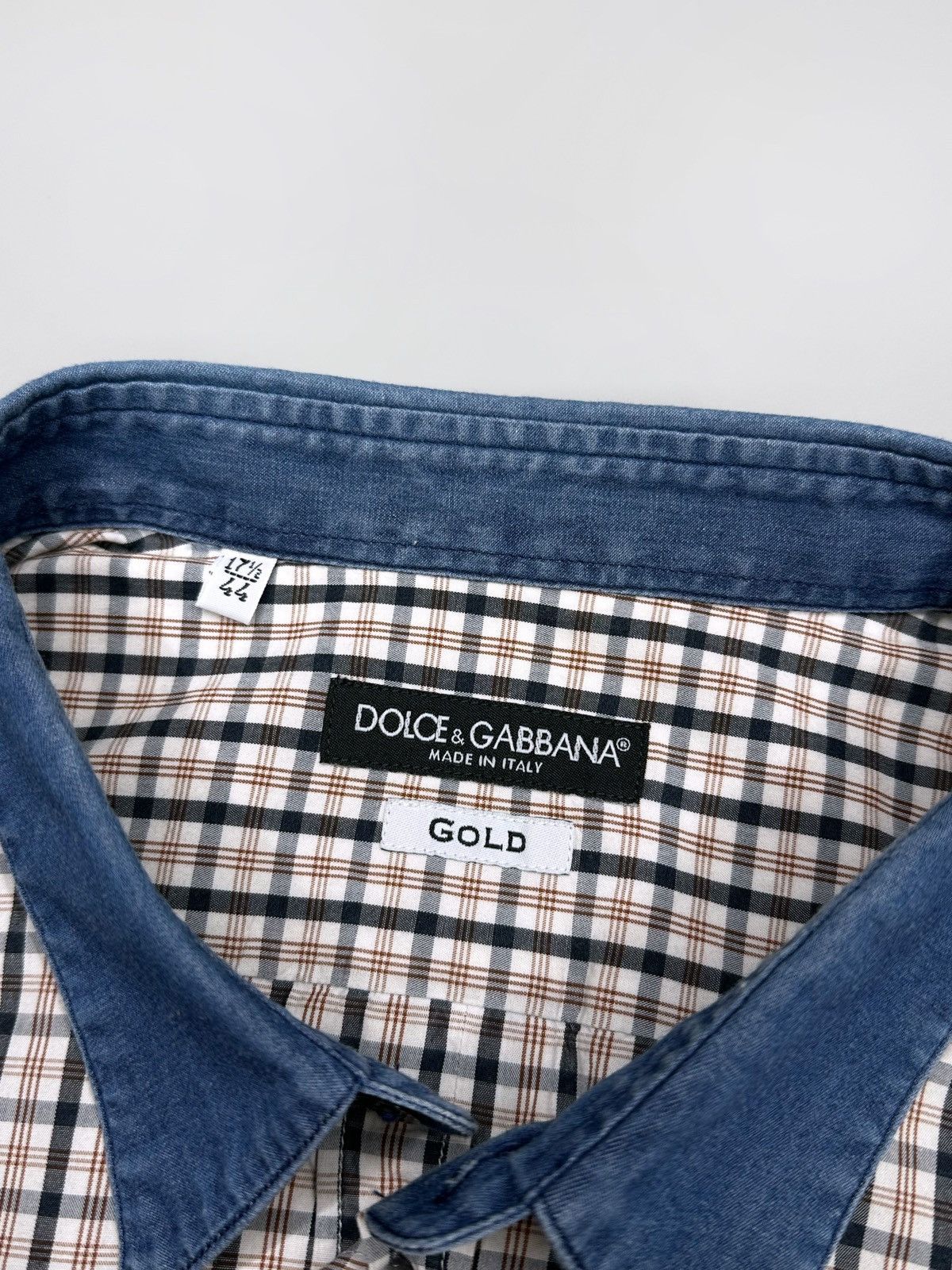 Dolce & Gabbana Dolce Gabbana Gold Button Up Shirt Size US XL / EU 56 / 4 - 10 Thumbnail