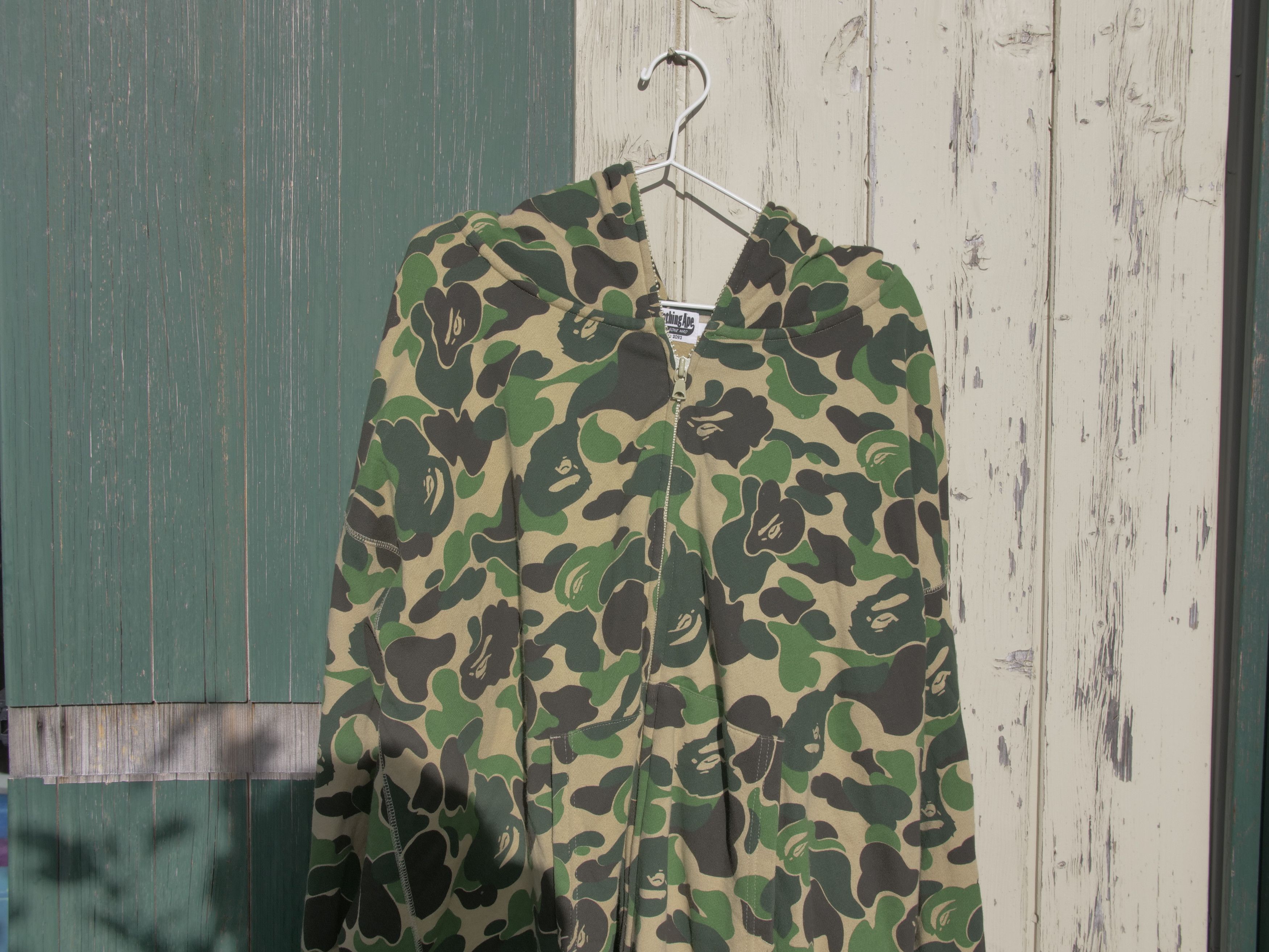 Bape Giant ABC Camo Full Zip Hoodie Size US XL / EU 56 / 4 - 1 Thumbnail