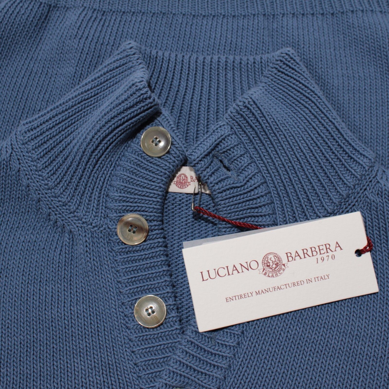Luciano Barbera Luciano Barbera Sweater Size US M in Blue Size US M / EU 48-50 / 2 - 1 Thumbnail