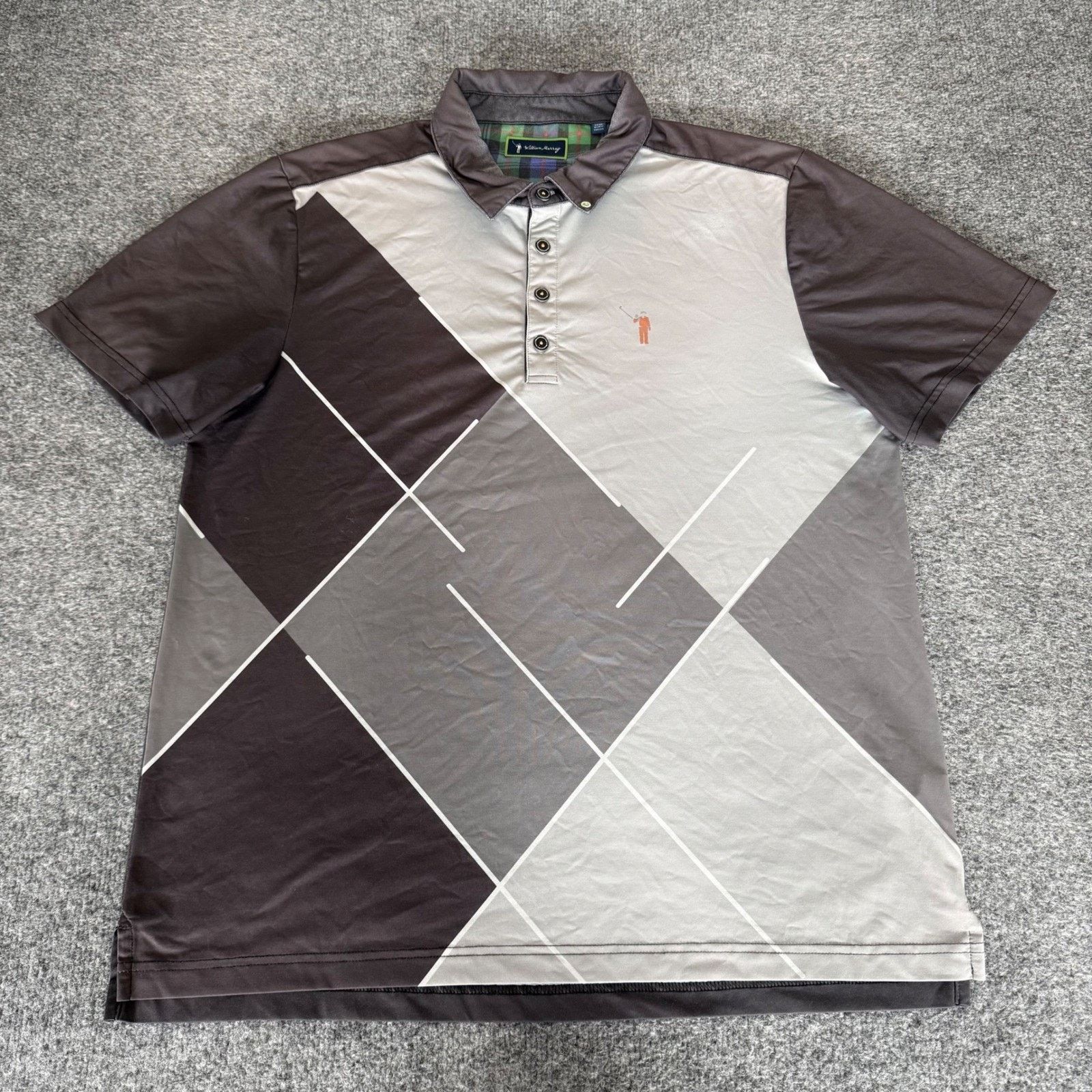Other William Murray Golf Polo Shirt Mens Large Geometric Size US L / EU 52-54 / 3 - 1 Thumbnail