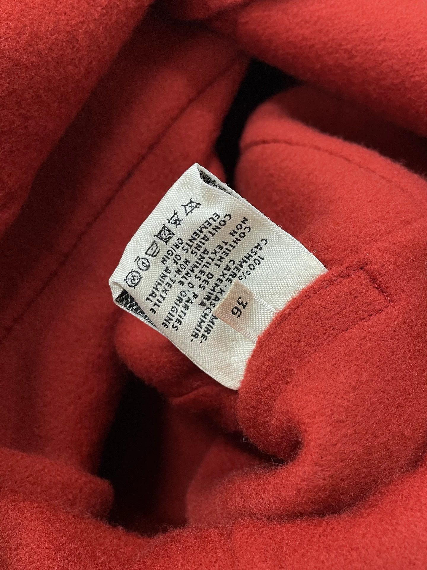 Hermes Hermes Red Cashmere Coat 36 BNWT Size XS / US 0-2 / IT 36-38 - 5 Thumbnail