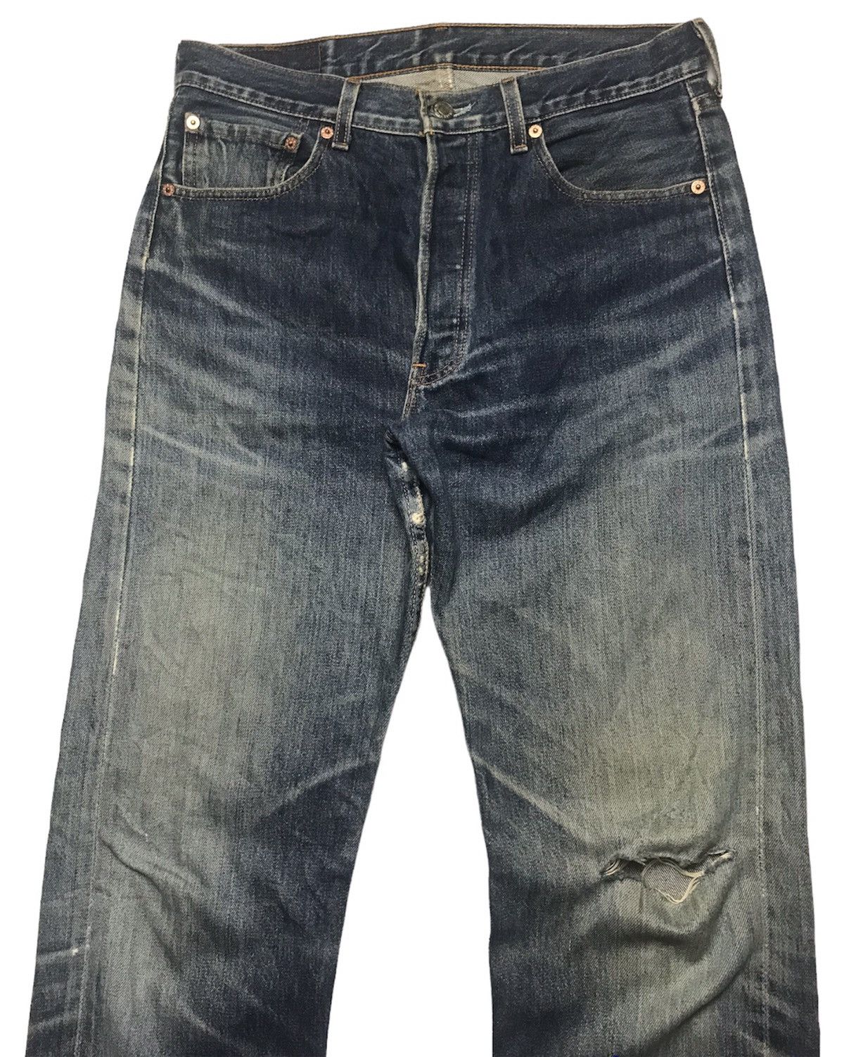 Levi's × Levi's Vintage Clothing Vintage 97 Levi’s 501 Distressed Denim Size US 31 - 3 Thumbnail
