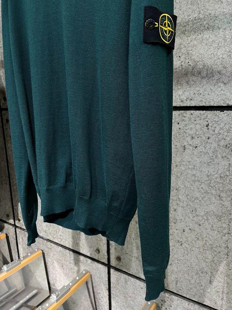 Stone Island Green Vneck Sweater from Stone Island -2506 Size US M / EU 48-50 / 2 - 6 Thumbnail