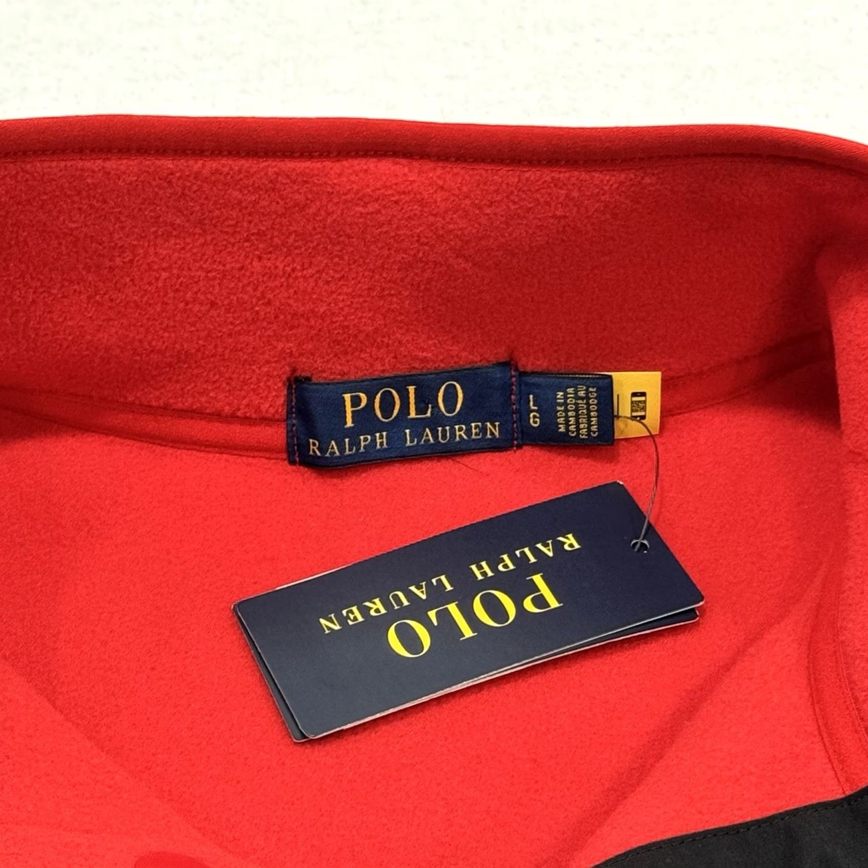 Polo Ralph Lauren Ralph Lauren Polo Bear Sweater Men L Red/Blue Fleece 1/4 Snap Pullover Sweatshirt Size US L / EU 52-54 / 3 - 2 Thumbnail