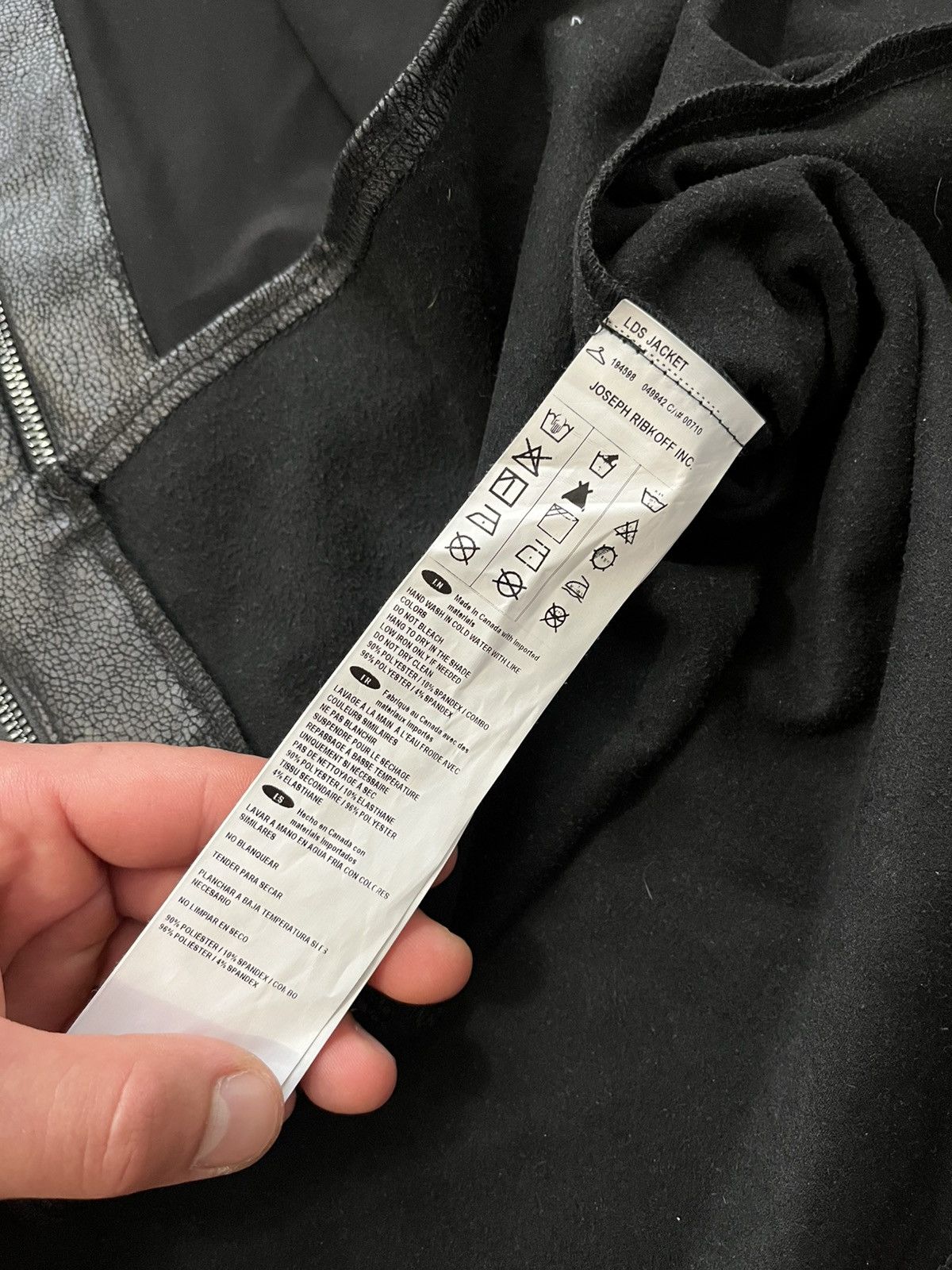 Joseph Ribkoff Joseph Ribkoff Fit & Flare Leather Elements Jacket Size L / US 10 / IT 46 - 4 Thumbnail