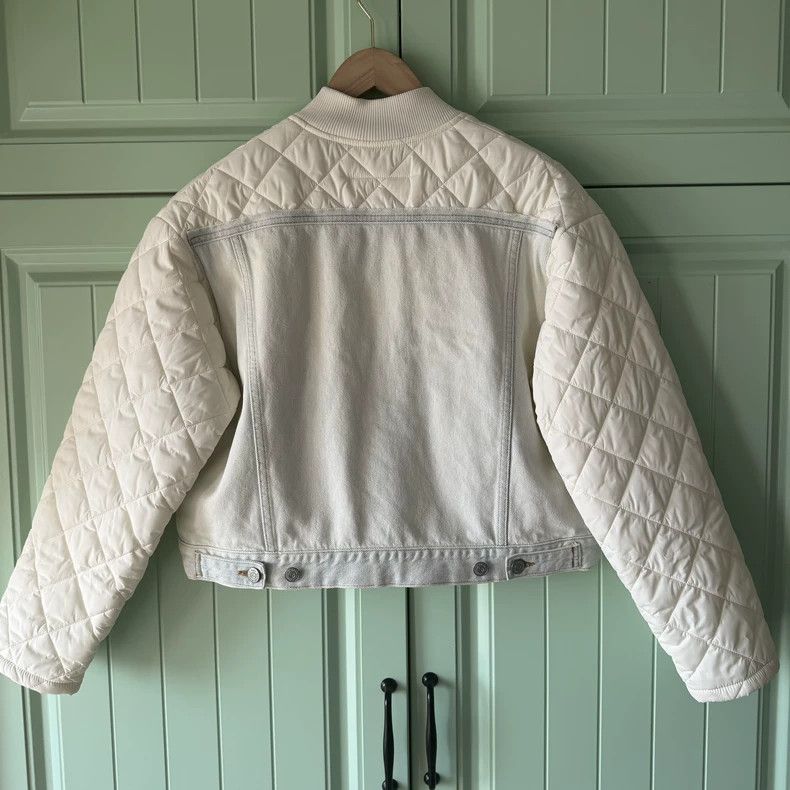 Maison Margiela Maison Margiela White stitched denim short jacket Size XS / US 0-2 / IT 36-38 - 2 Thumbnail