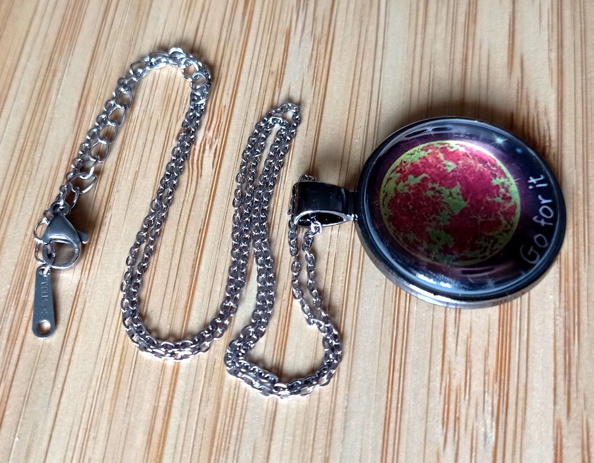 Hysteric Glamour × Japanese Brand × Vintage Punk Tiny Planet SUN Stainless Steel Tan Silver Necklace Size ONE SIZE - 4 Thumbnail