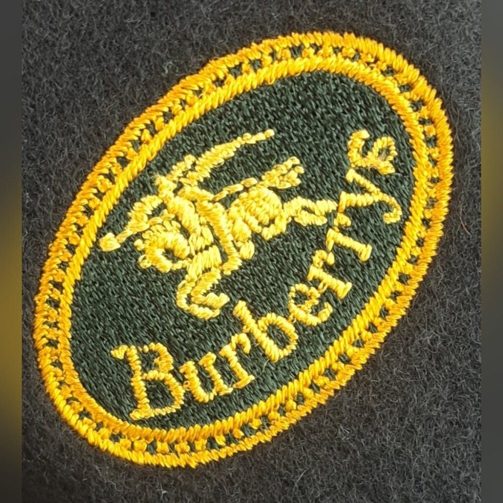 Burberry Burberry Men's Scarf Green Logo Knight Vintage Y2K 90s Lamb Size ONE SIZE - 2 Thumbnail