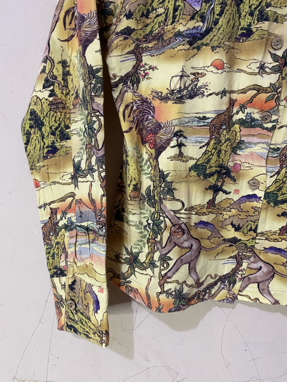 Japanese Brand 2000s Mash Mania Zoo Art Over Print Long Sleeve Size XS / US 0-2 / IT 36-38 - 6 Thumbnail